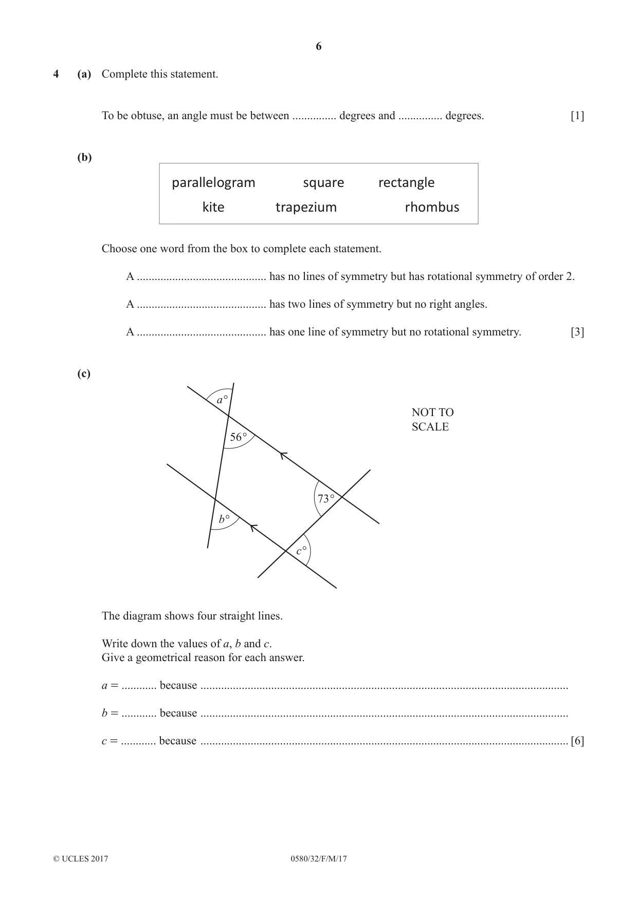 Cambridge IGCSE Mathematics 0580 2017 Feb/March Paper 3 · Variant 2 question paper, page 6 of 16