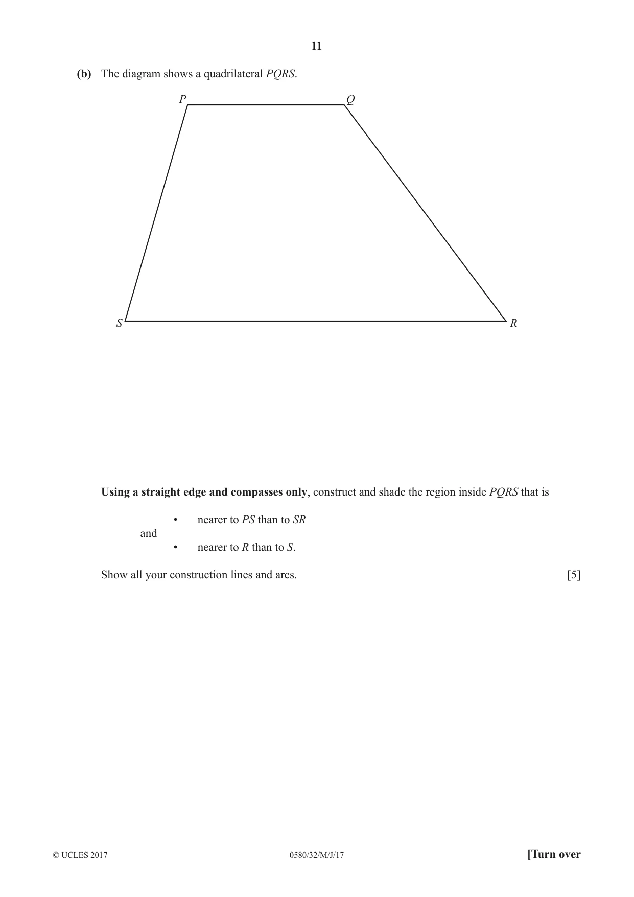 Cambridge IGCSE Mathematics 0580 2017 May/June Paper 3 · Variant 2 question paper, page 11 of 16