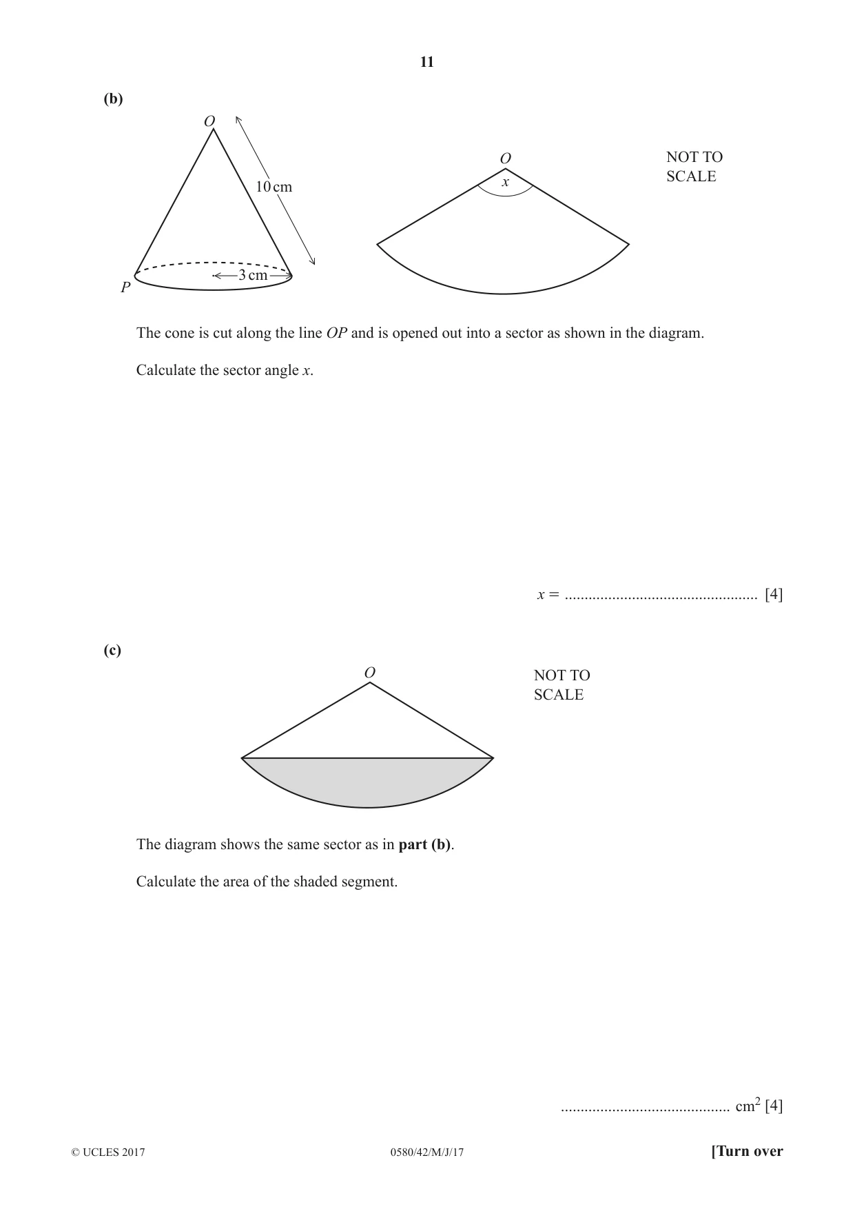 Cambridge IGCSE Mathematics 0580 2017 May/June Paper 4 · Variant 2 question paper, page 11 of 20