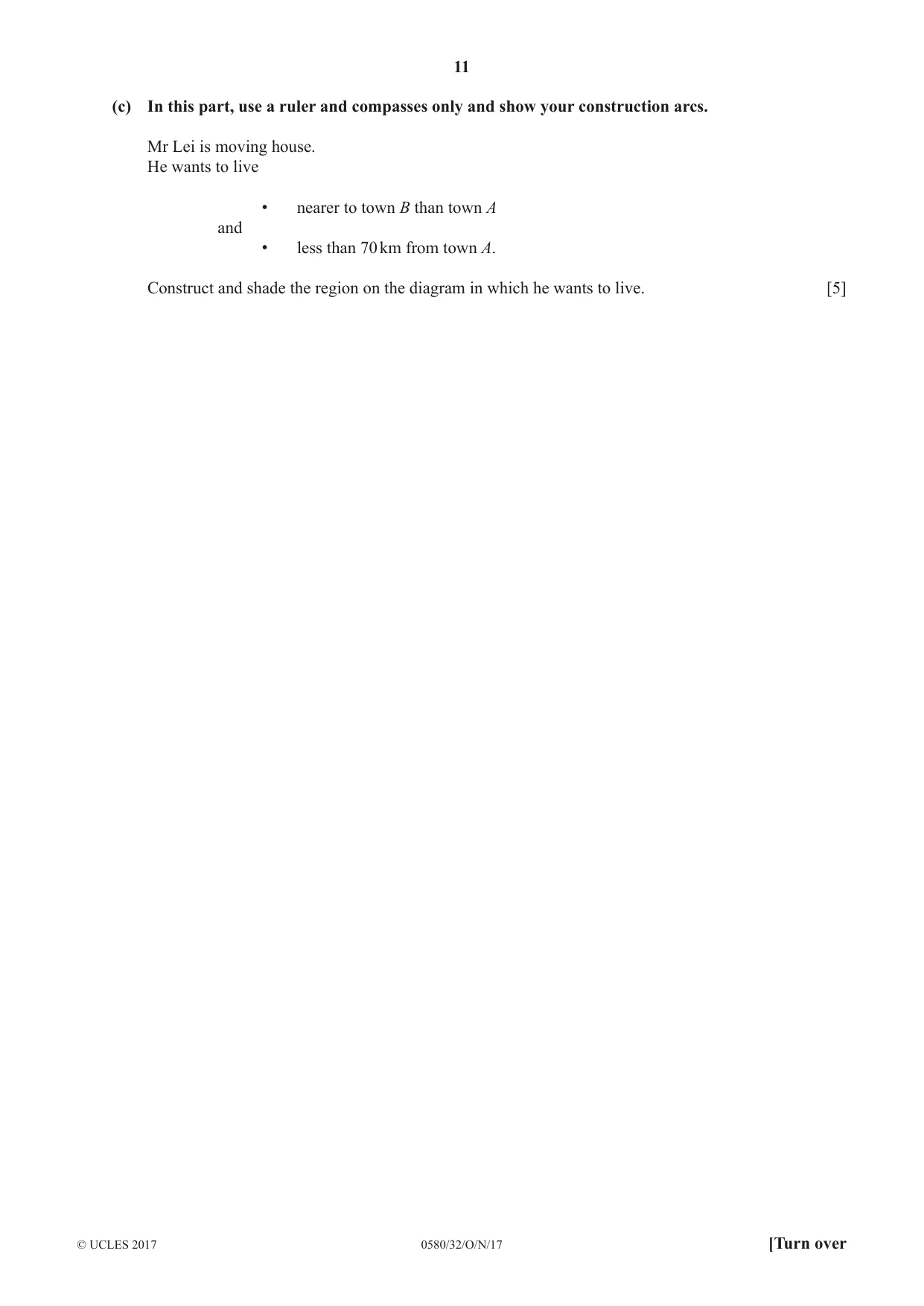 Cambridge IGCSE Mathematics 0580 2017 Oct/Nov Paper 3 · Variant 2 question paper, page 11 of 16