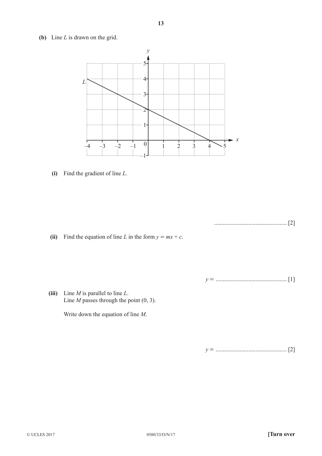 Cambridge IGCSE Mathematics 0580 2017 Oct/Nov Paper 3 · Variant 3 question paper, page 13 of 16