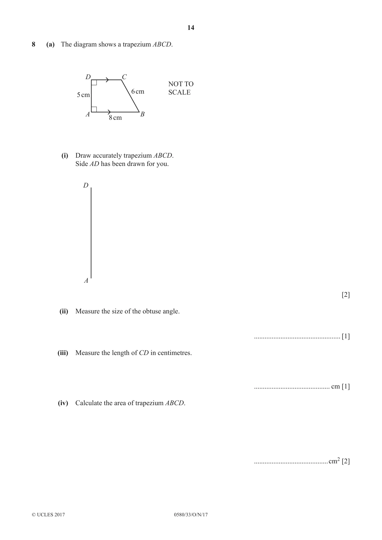 Cambridge IGCSE Mathematics 0580 2017 Oct/Nov Paper 3 · Variant 3 question paper, page 14 of 16