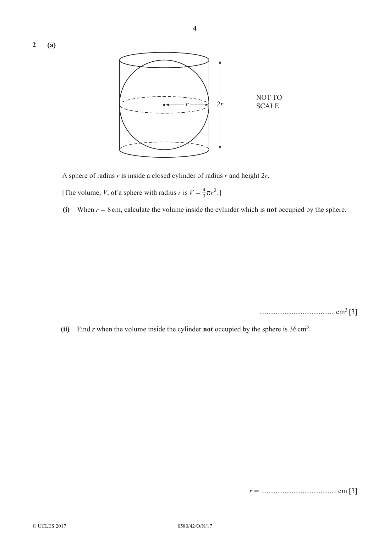 Cambridge IGCSE Mathematics 0580 2017 Oct/Nov Paper 4 · Variant 2 question paper, page 4 of 20