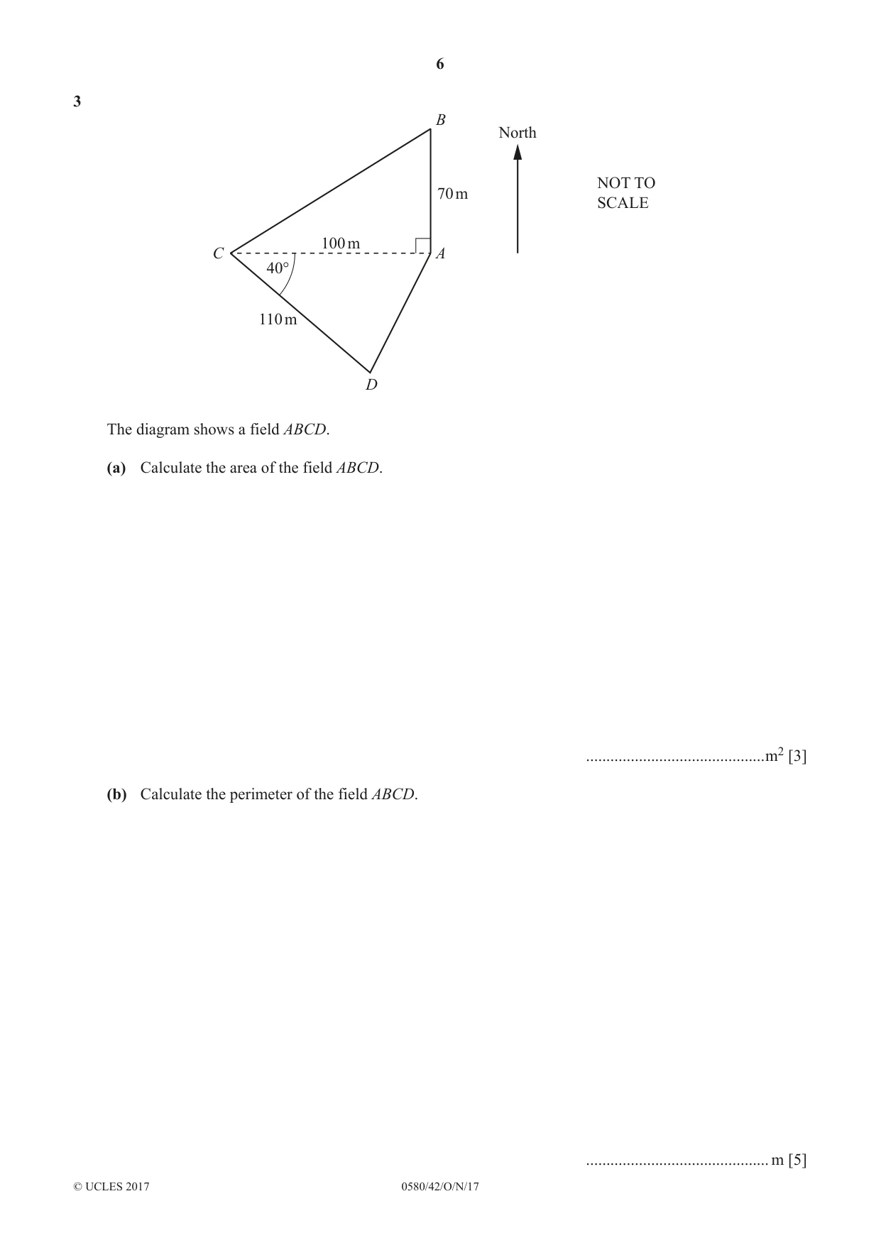Cambridge IGCSE Mathematics 0580 2017 Oct/Nov Paper 4 · Variant 2 question paper, page 6 of 20