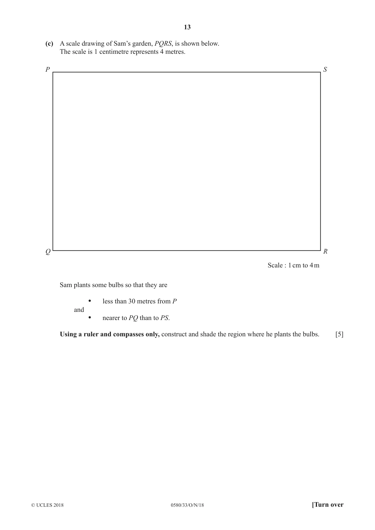 Cambridge IGCSE Mathematics 0580 2018 Oct/Nov Paper 3 · Variant 3 question paper, page 13 of 16