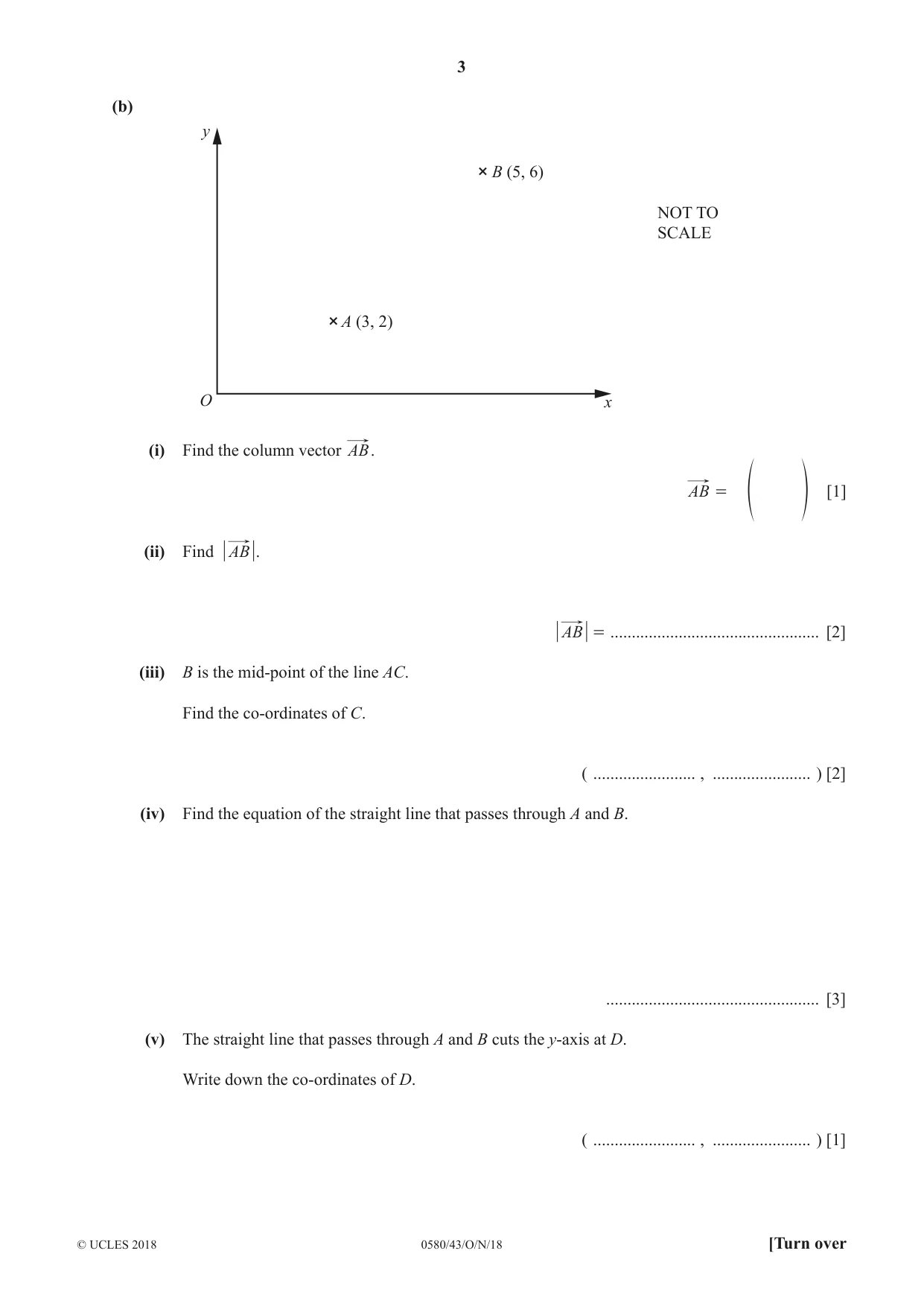 Cambridge IGCSE Mathematics 0580 2018 Oct/Nov Paper 4 · Variant 3 question paper, page 3 of 20