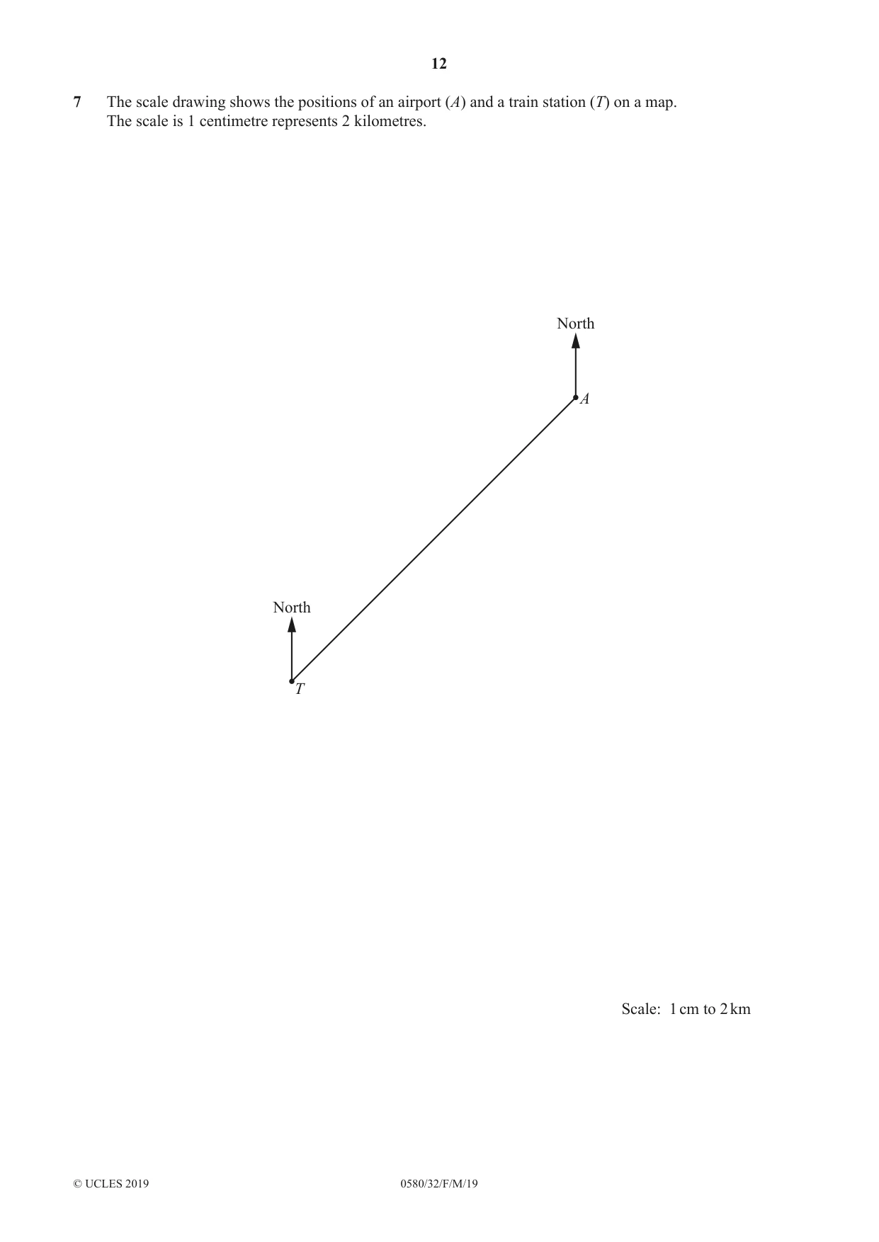 Cambridge IGCSE Mathematics 0580 2019 Feb/March Paper 3 · Variant 2 question paper, page 12 of 20