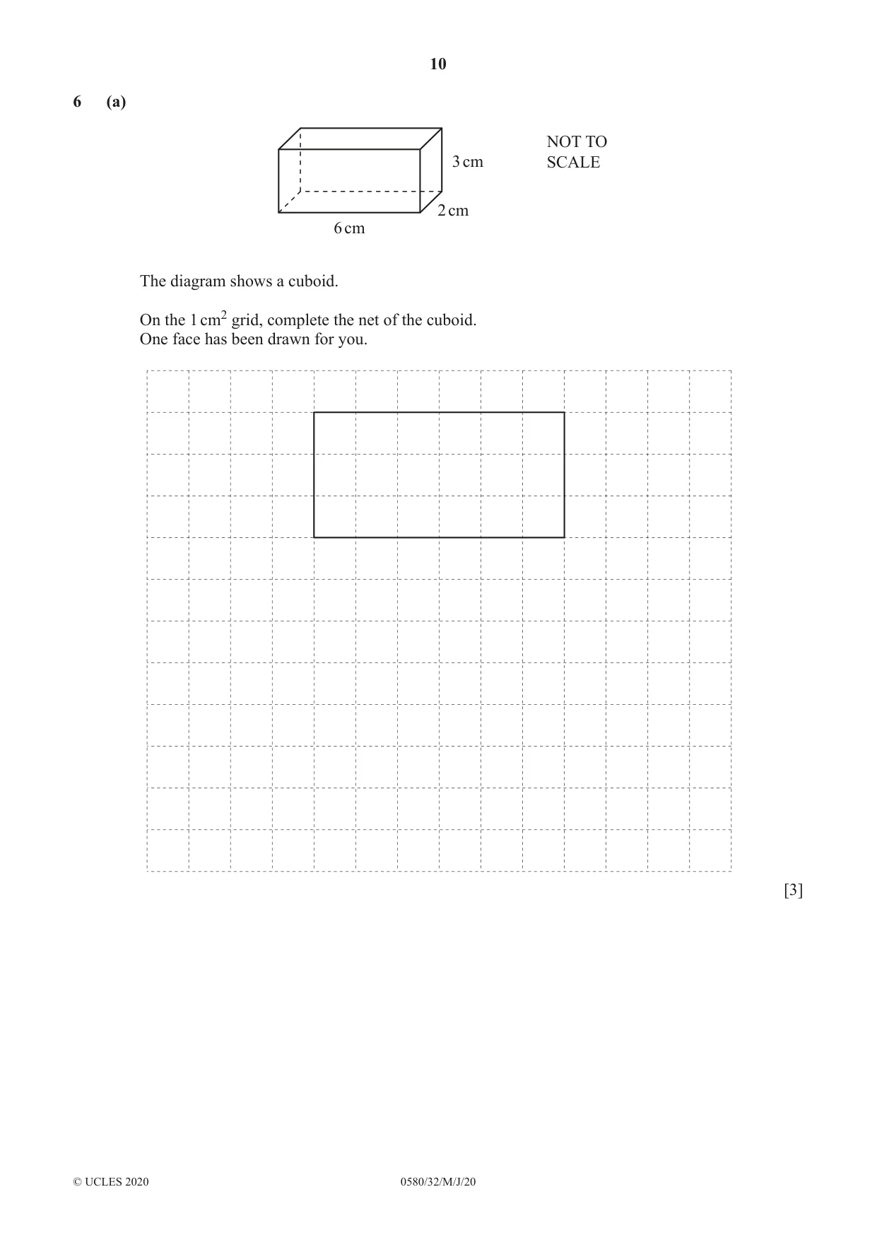 Cambridge IGCSE Mathematics 0580 2020 May/June Paper 3 · Variant 2 question paper, page 10 of 16