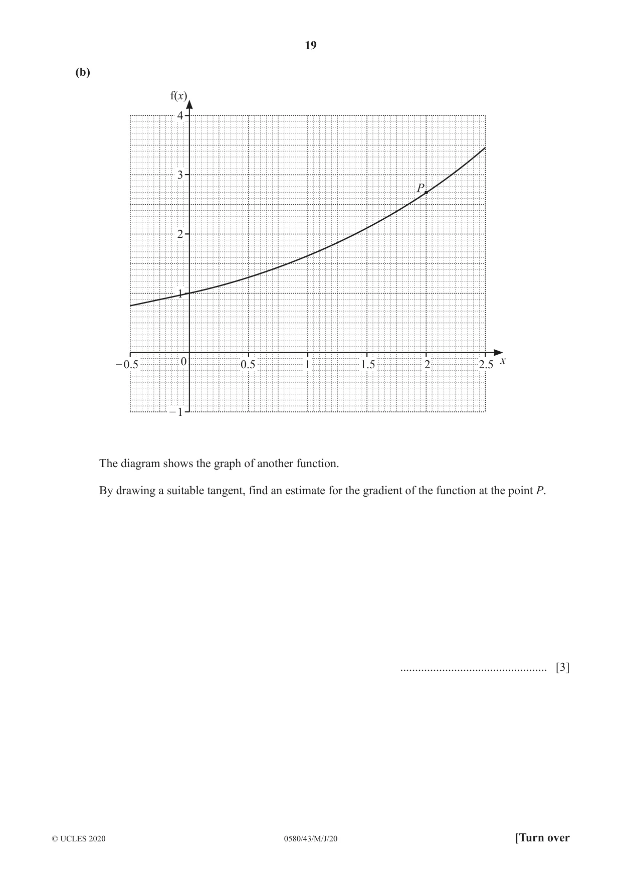 Cambridge IGCSE Mathematics 0580 2020 May/June Paper 4 · Variant 3 question paper, page 19 of 24