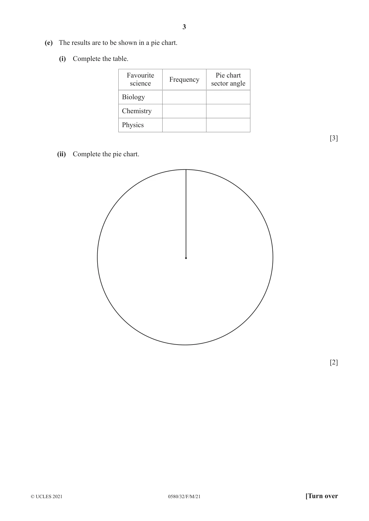 Cambridge IGCSE Mathematics 0580 2021 Feb/March Paper 3 · Variant 2 question paper, page 3 of 20