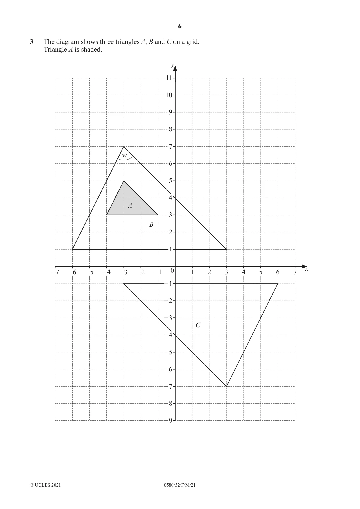 Cambridge IGCSE Mathematics 0580 2021 Feb/March Paper 3 · Variant 2 question paper, page 6 of 20