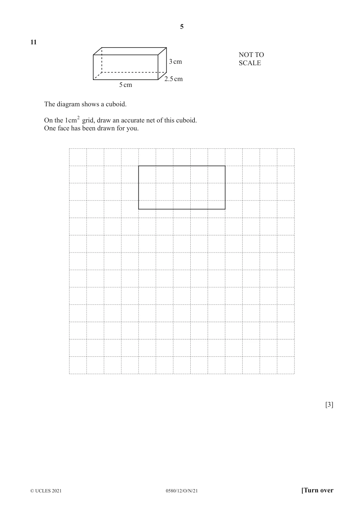 Cambridge IGCSE Mathematics 0580 2021 Oct/Nov Paper 1 · Variant 2 question paper, page 5 of 12