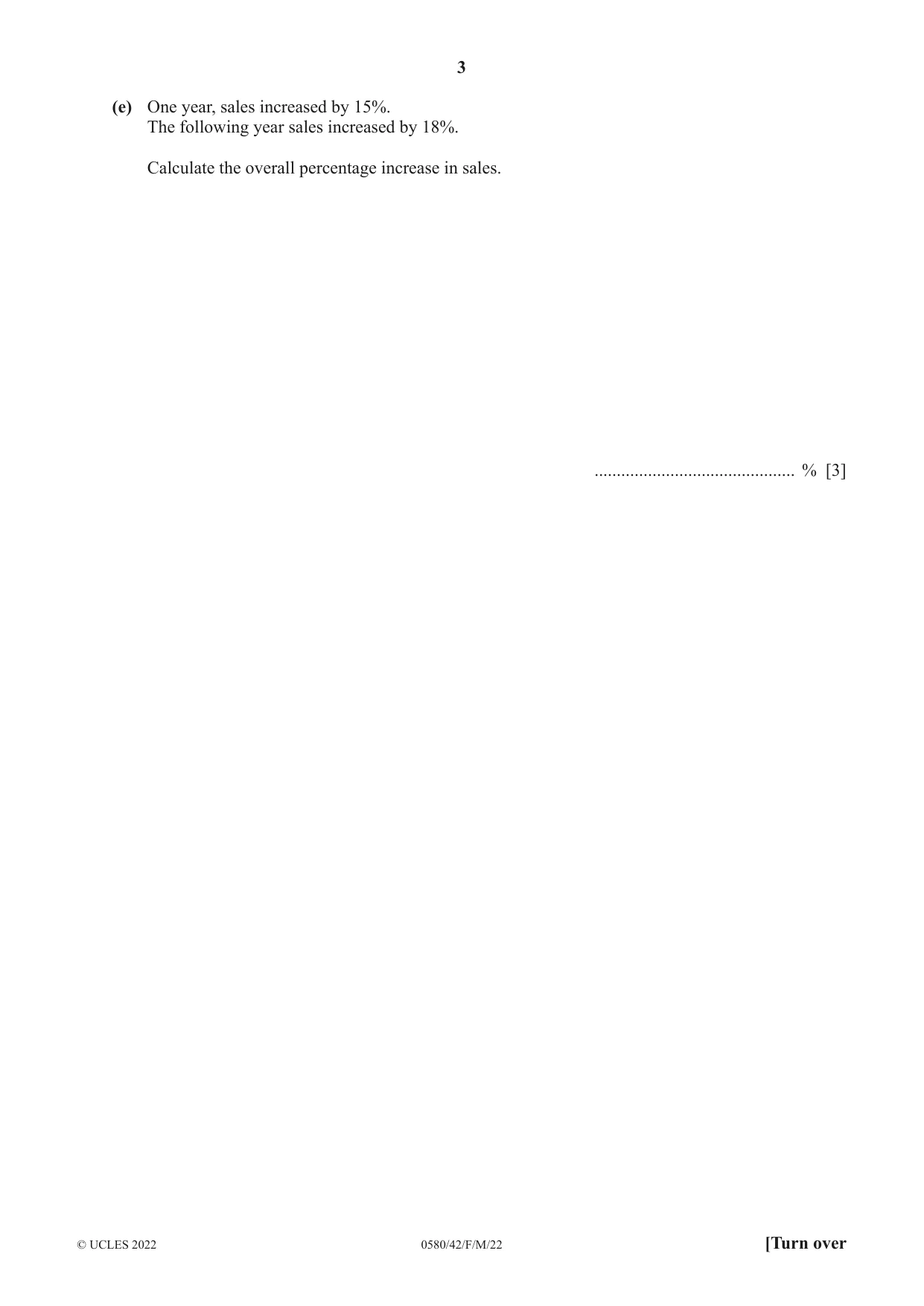 Cambridge IGCSE Mathematics 0580 2022 Feb/March Paper 4 · Variant 2 question paper, page 3 of 20