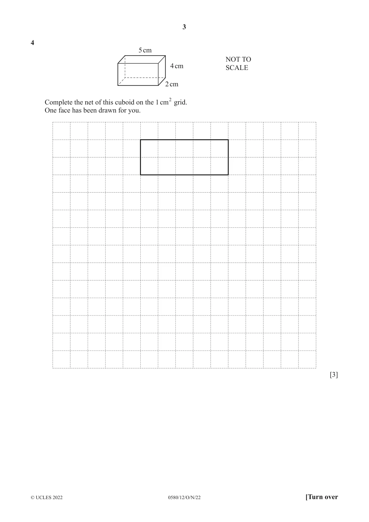 Cambridge IGCSE Mathematics 0580 2022 Oct/Nov Paper 1 · Variant 2 question paper, page 3 of 12