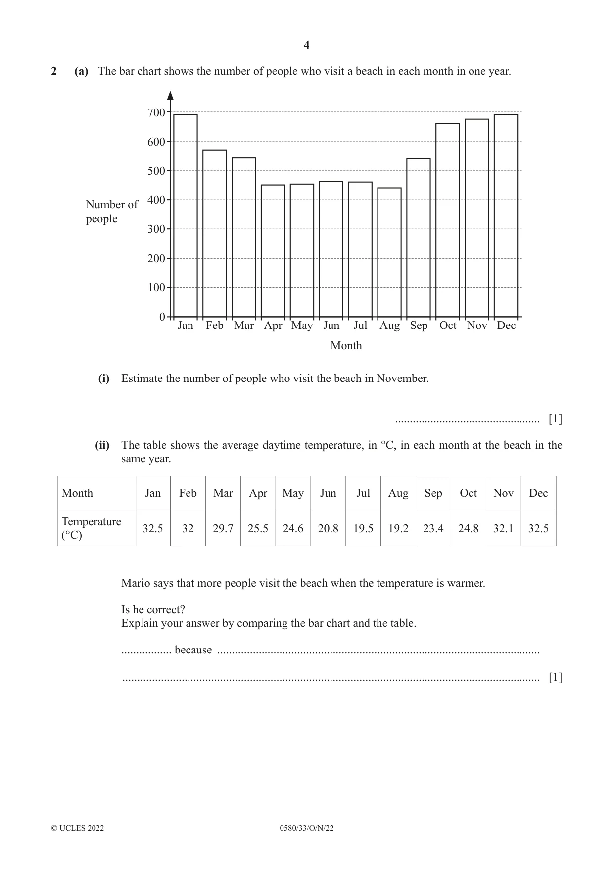 Cambridge IGCSE Mathematics 0580 2022 Oct/Nov Paper 3 · Variant 3 question paper, page 4 of 20