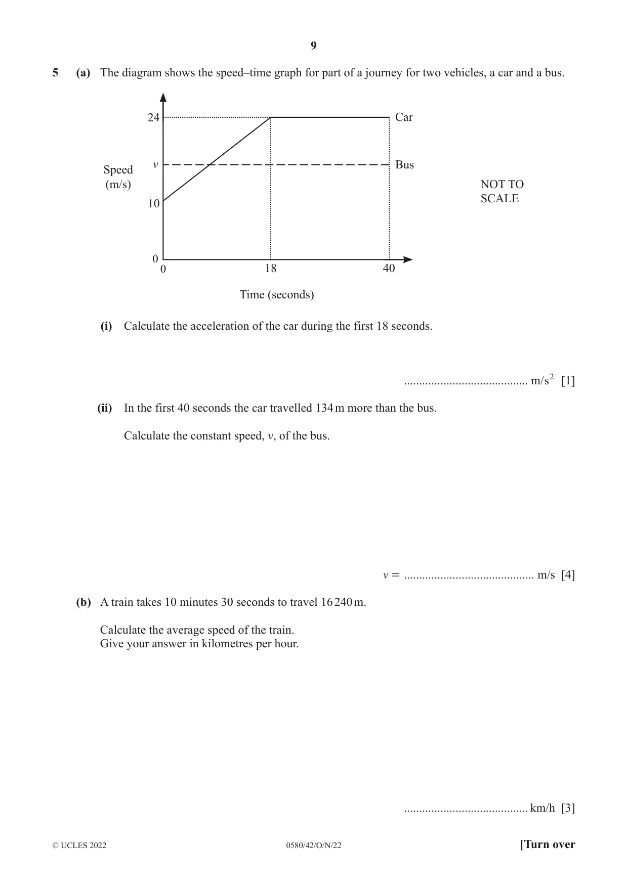 Cambridge IGCSE Mathematics 0580 2022 Oct/Nov Paper 4 · Variant 2 question paper, page 9 of 20