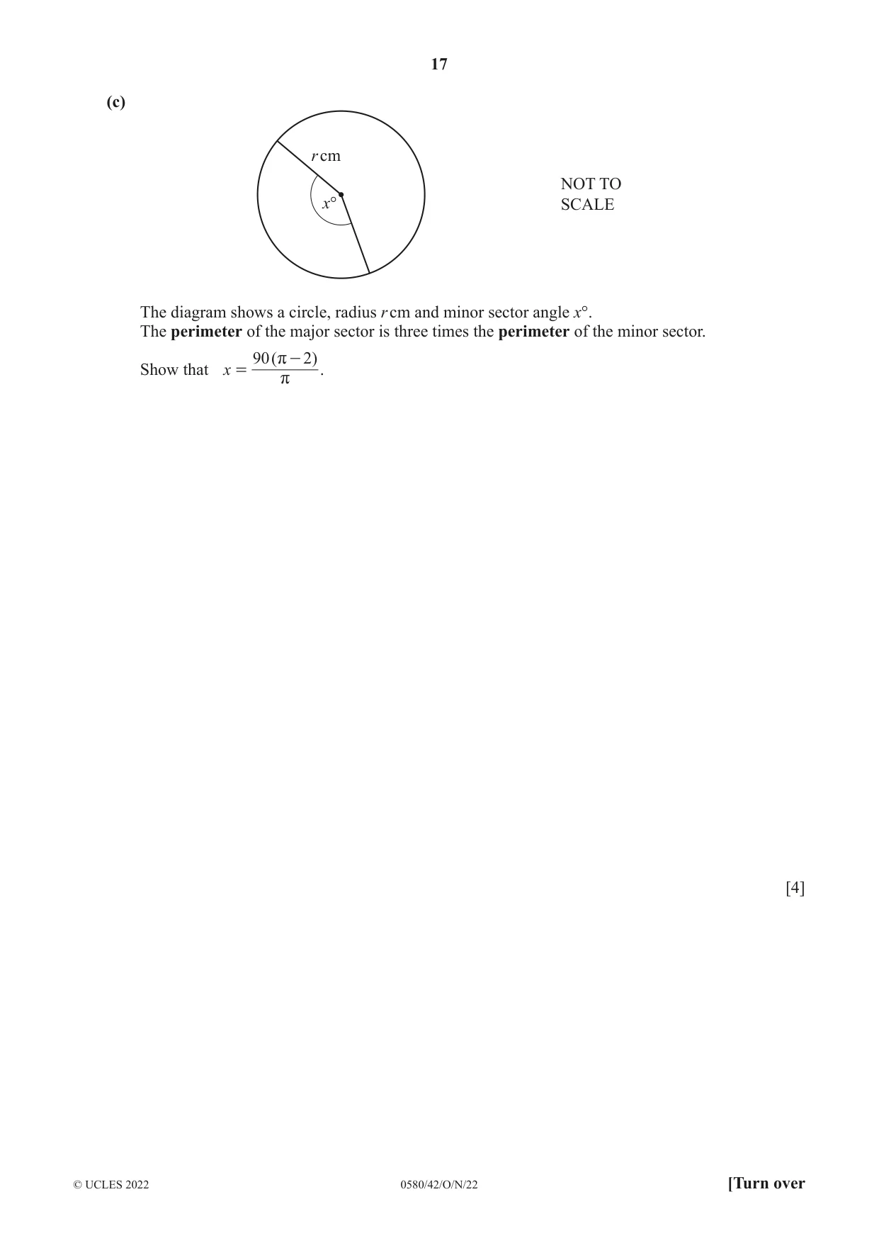 Cambridge IGCSE Mathematics 0580 2022 Oct/Nov Paper 4 · Variant 2 question paper, page 17 of 20