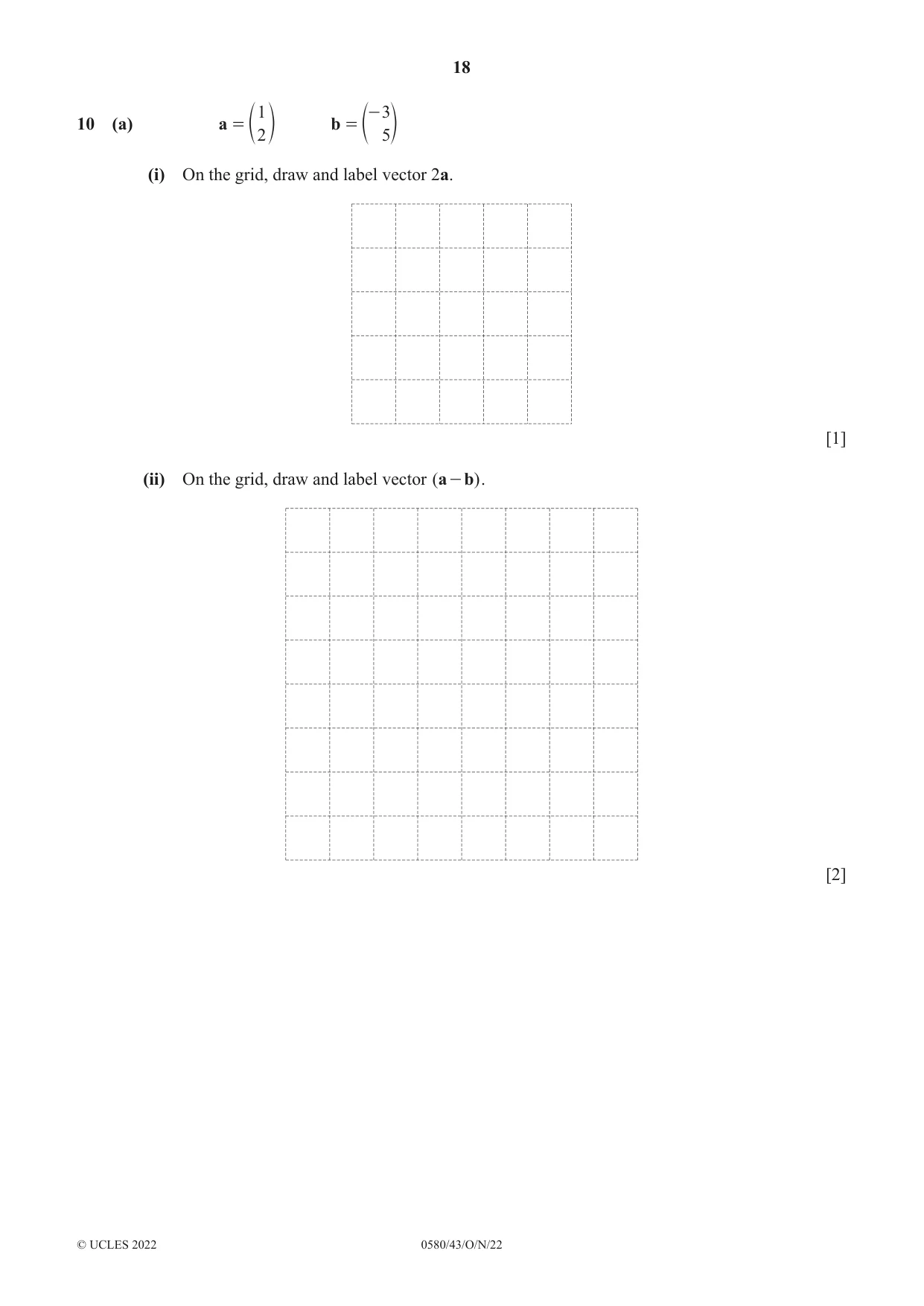 Cambridge IGCSE Mathematics 0580 2022 Oct/Nov Paper 4 · Variant 3 question paper, page 18 of 20