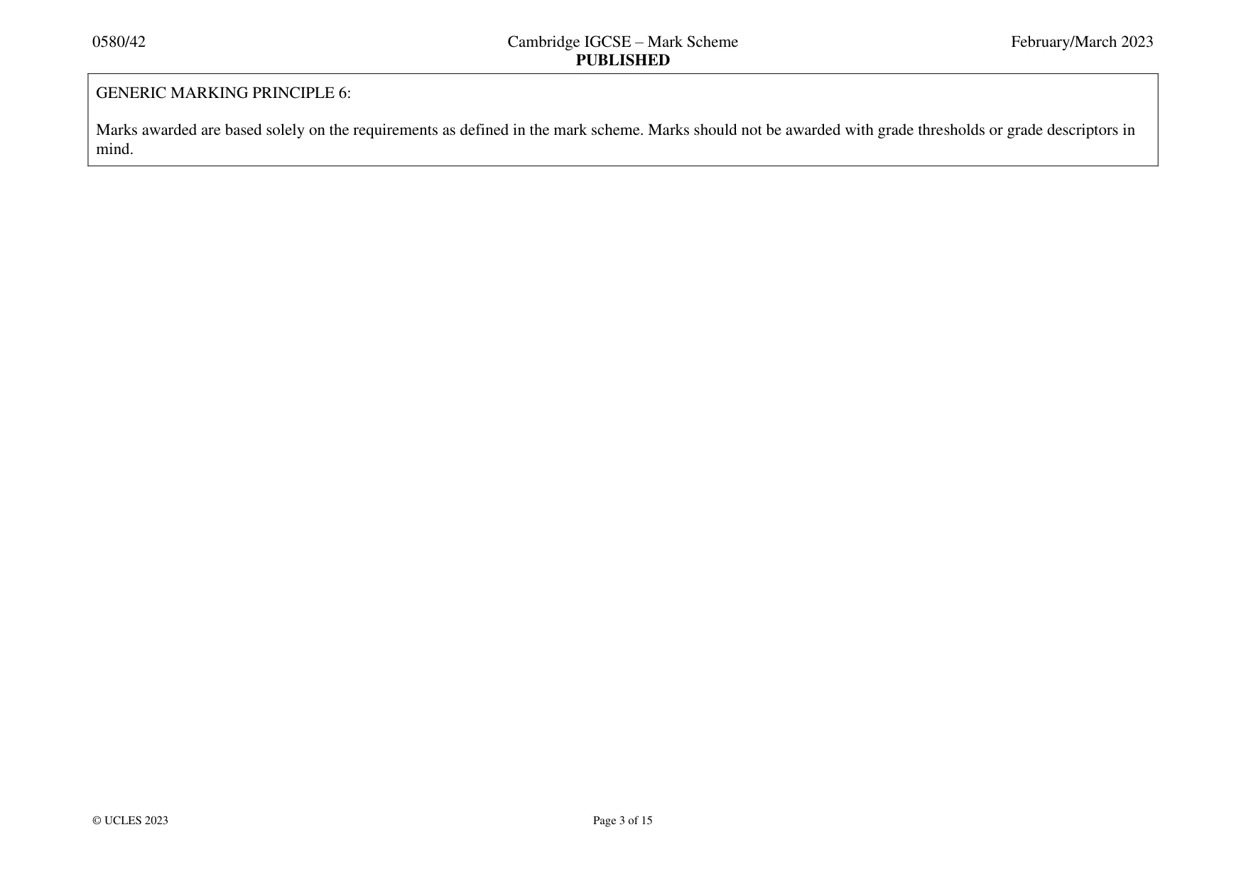Mark scheme, page 3 of 15