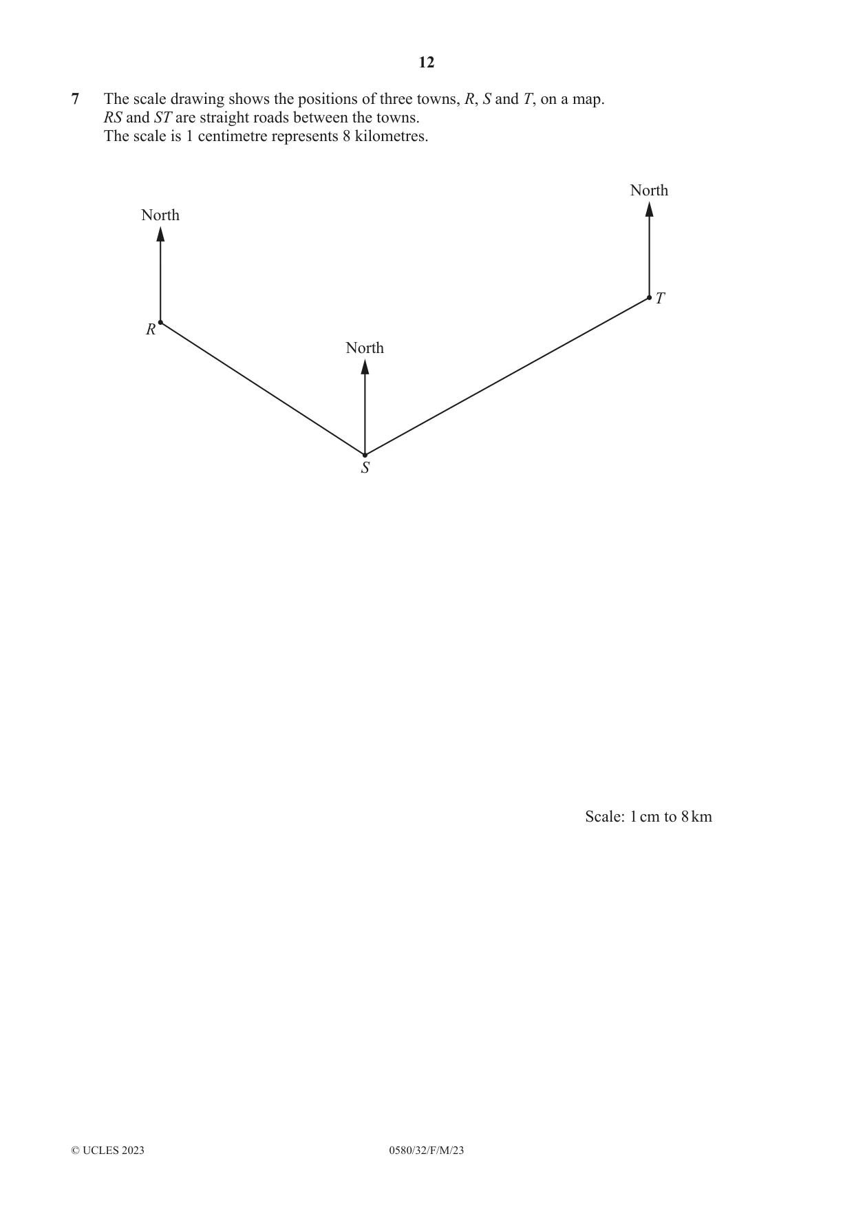 Cambridge IGCSE Mathematics 0580 2023 Feb/March Paper 3 · Variant 2 question paper, page 12 of 16