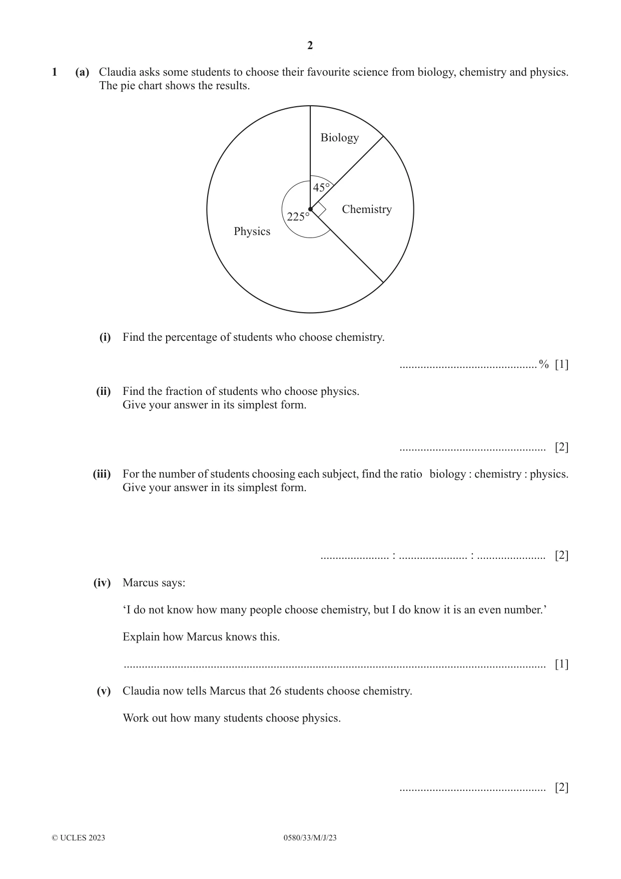 Cambridge IGCSE Mathematics 0580 2023 May/June Paper 3 · Variant 3 question paper, page 2 of 16