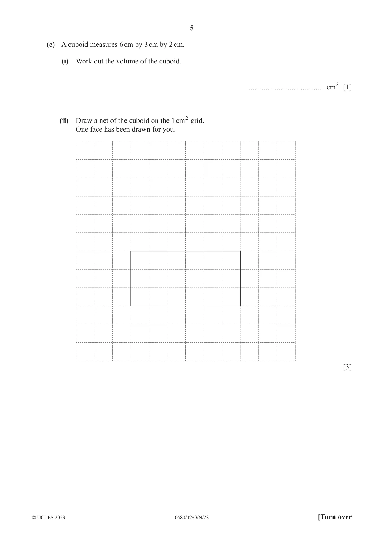Cambridge IGCSE Mathematics 0580 2023 Oct/Nov Paper 3 · Variant 2 question paper, page 5 of 16