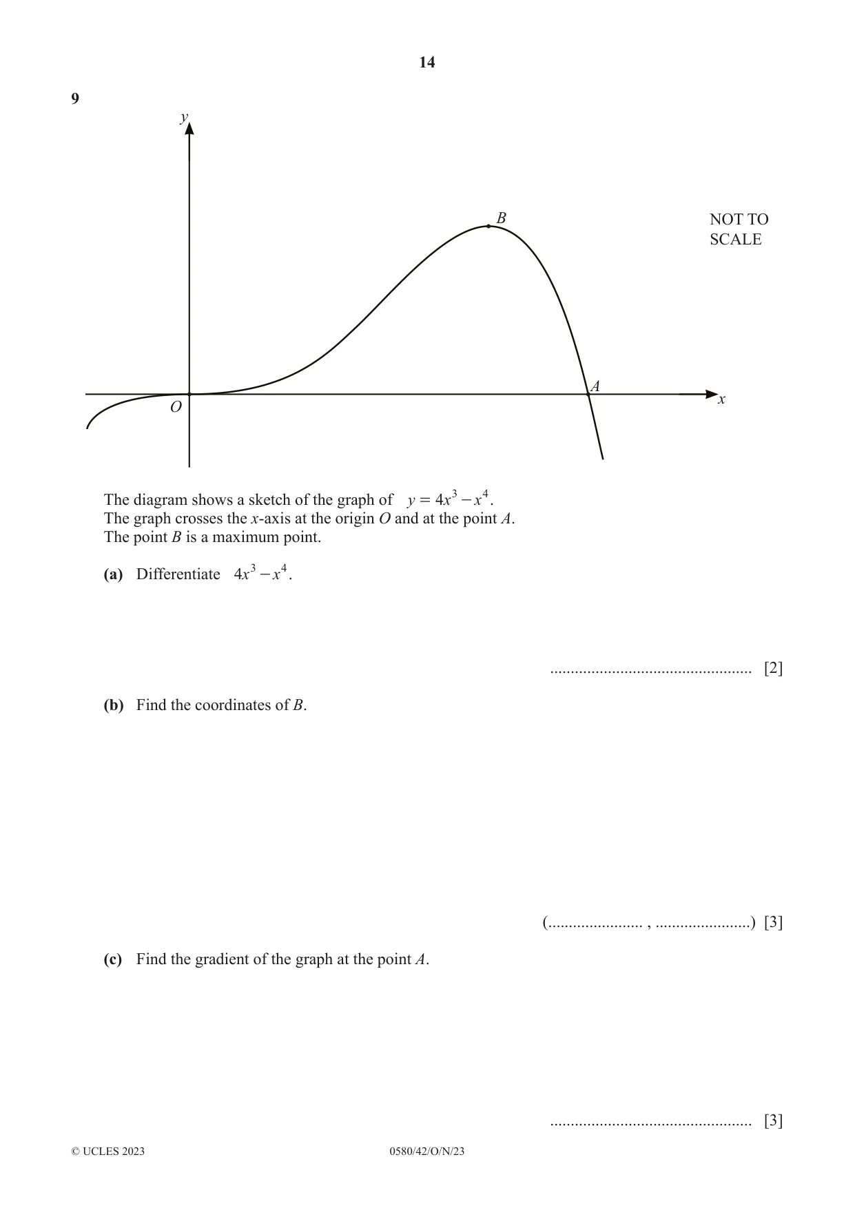 Cambridge IGCSE Mathematics 0580 2023 Oct/Nov Paper 4 · Variant 2 question paper, page 14 of 20