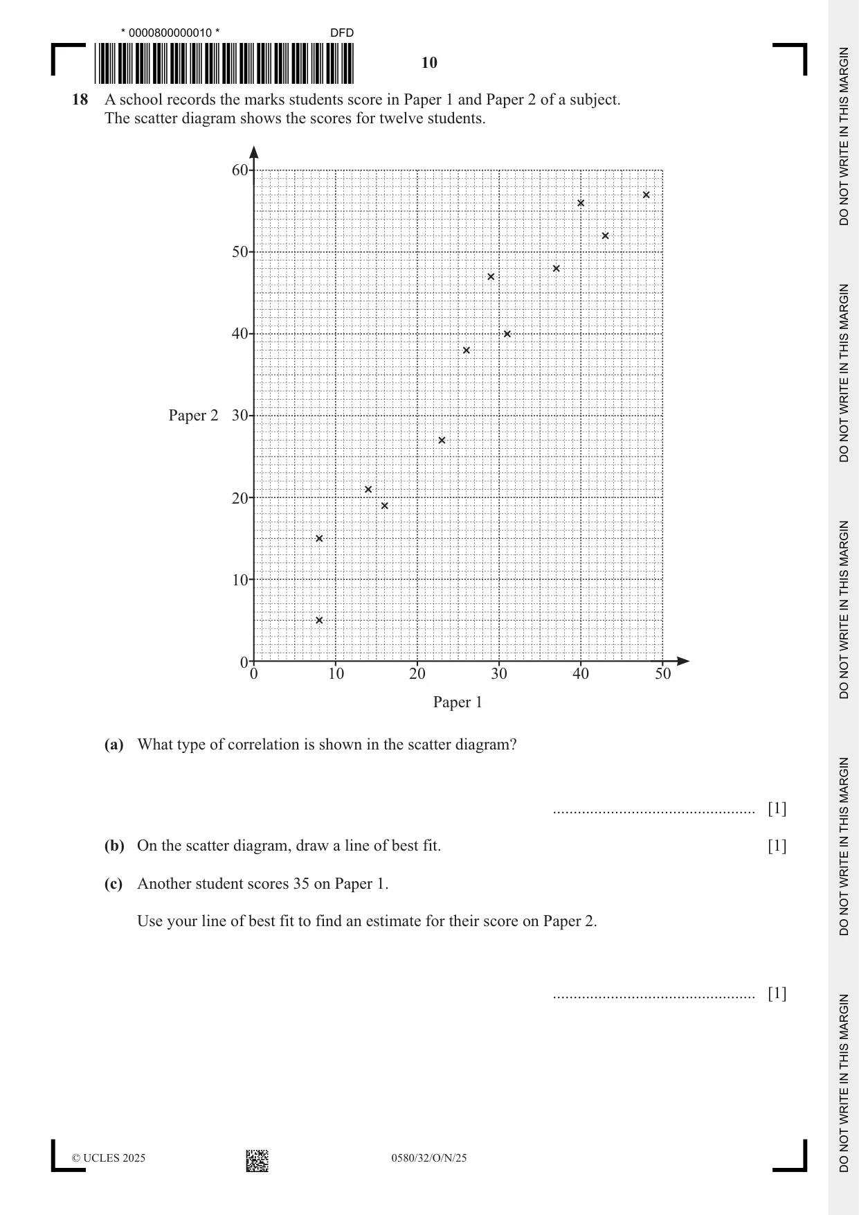 Cambridge IGCSE Mathematics 0580 2025 Oct/Nov Paper 3 · Variant 2 question paper, page 10 of 16