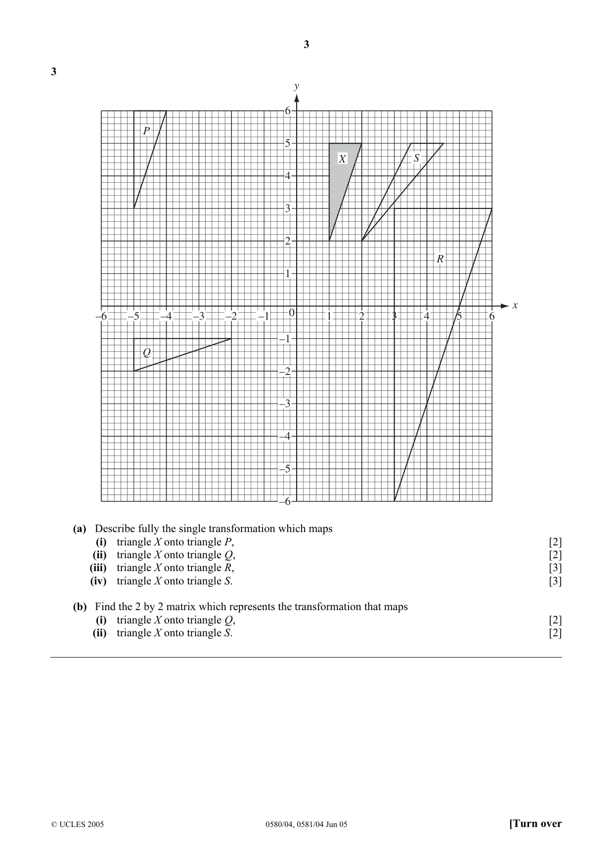 Cambridge IGCSE Mathematics (with coursework) 0581 2005 May/June Paper 4 · Variant 1 question paper, page 3 of 8