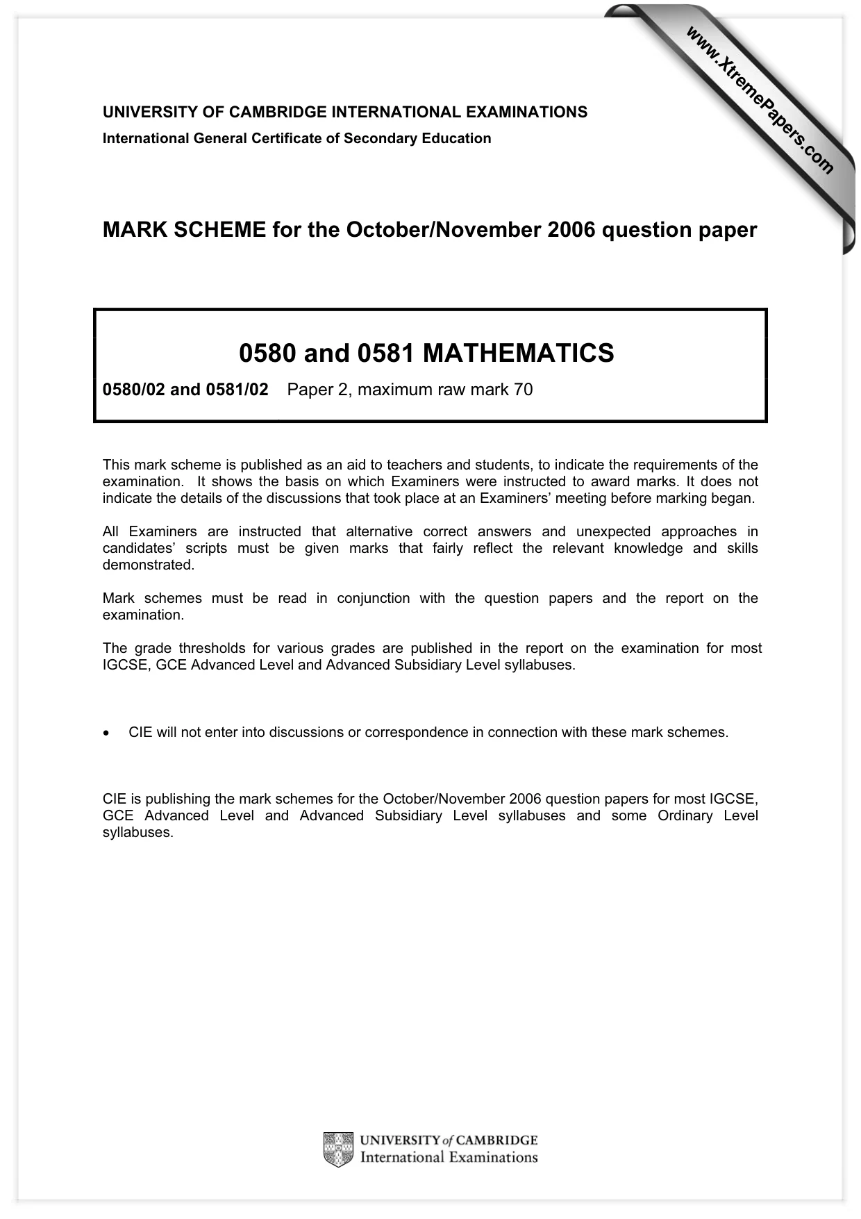 Mark scheme, page 1 of 4