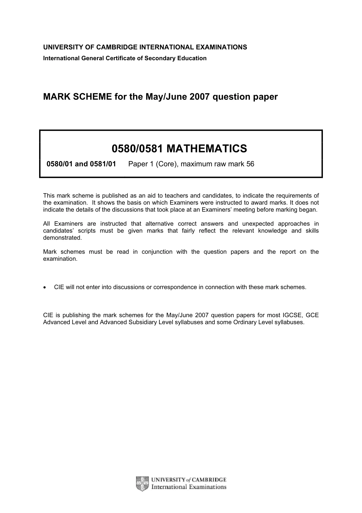 Mark scheme, page 2 of 8
