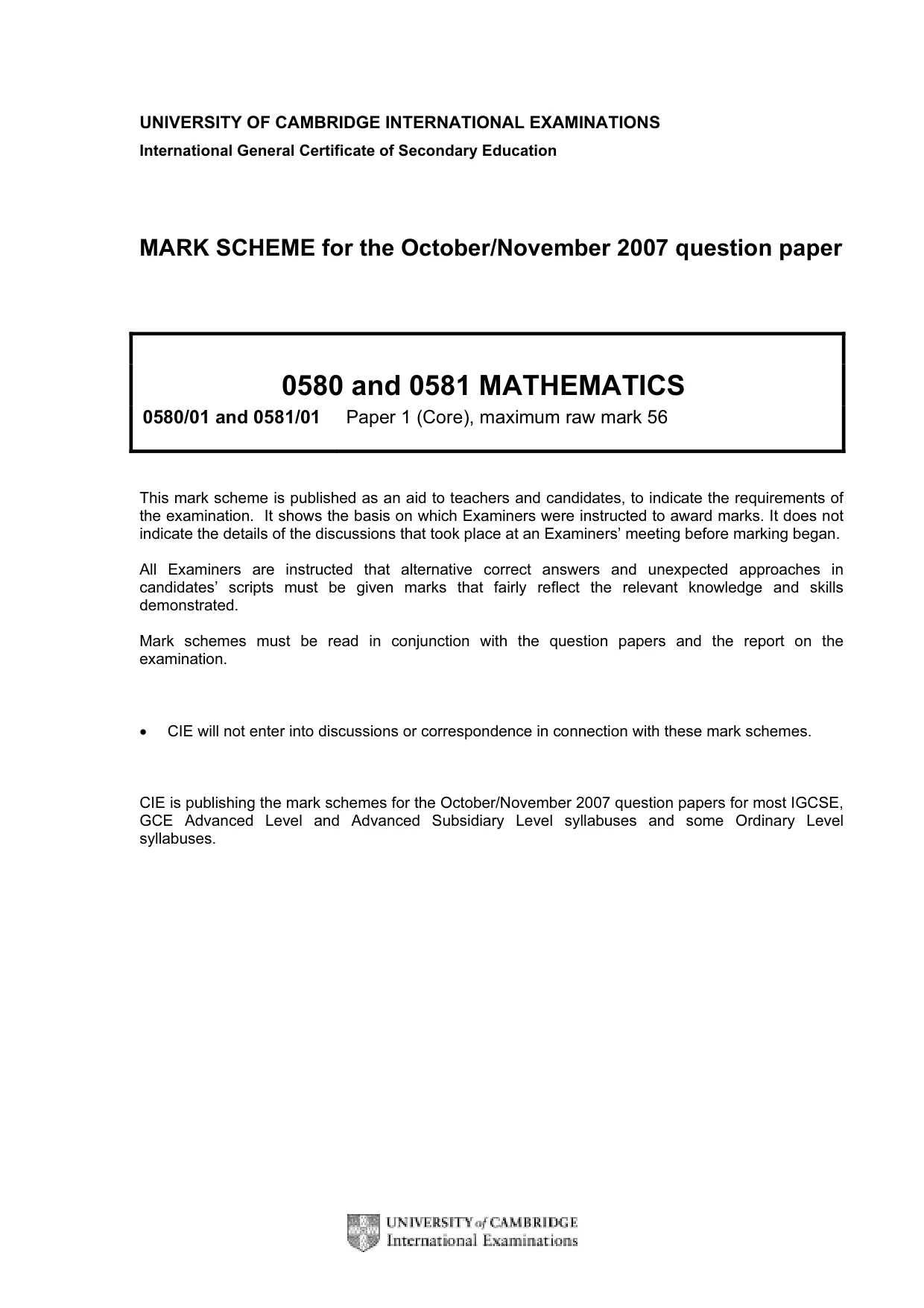 Mark scheme, page 2 of 7