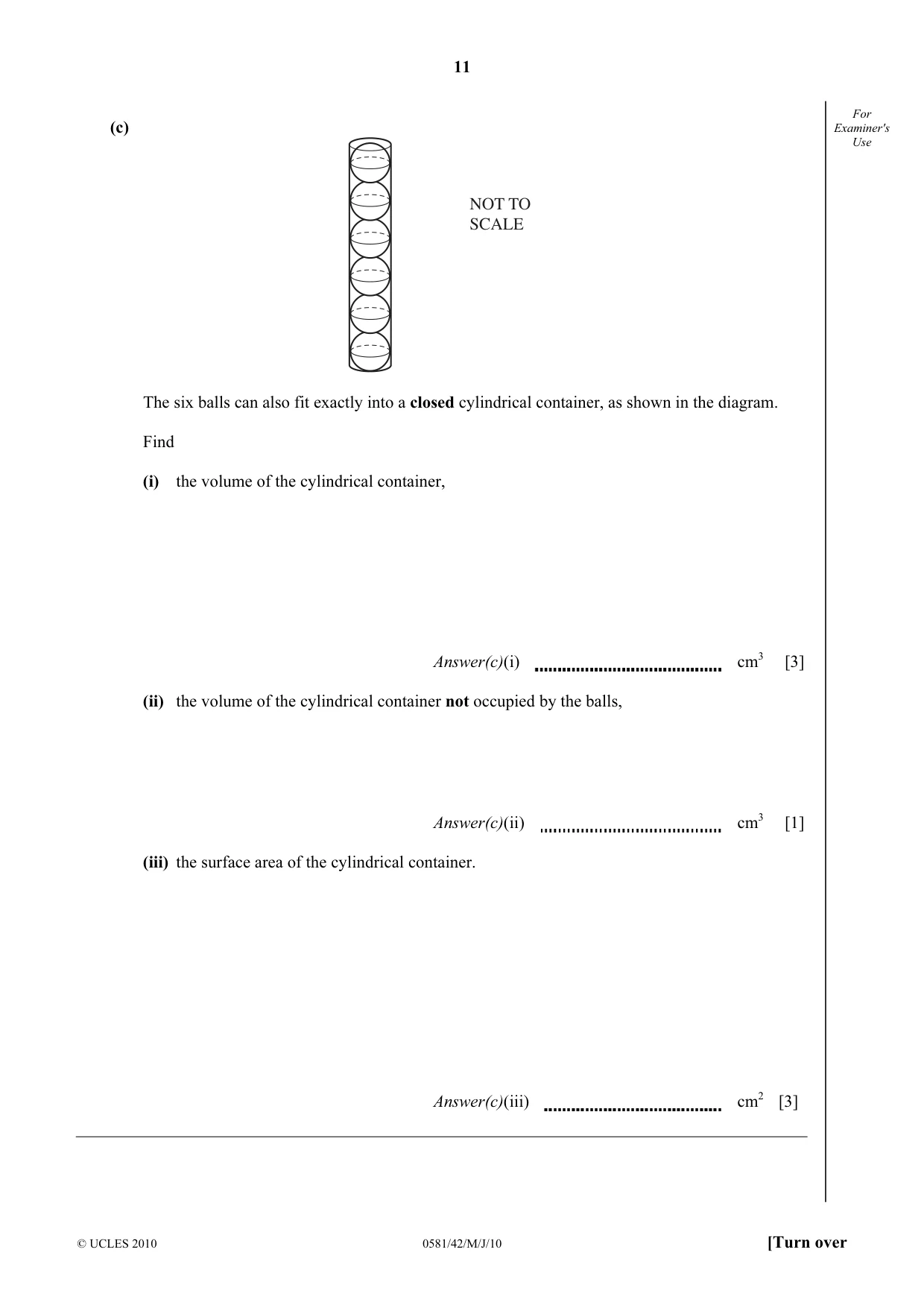 Cambridge IGCSE Mathematics (with coursework) 0581 2010 May/June Paper 4 · Variant 2 question paper, page 11 of 20