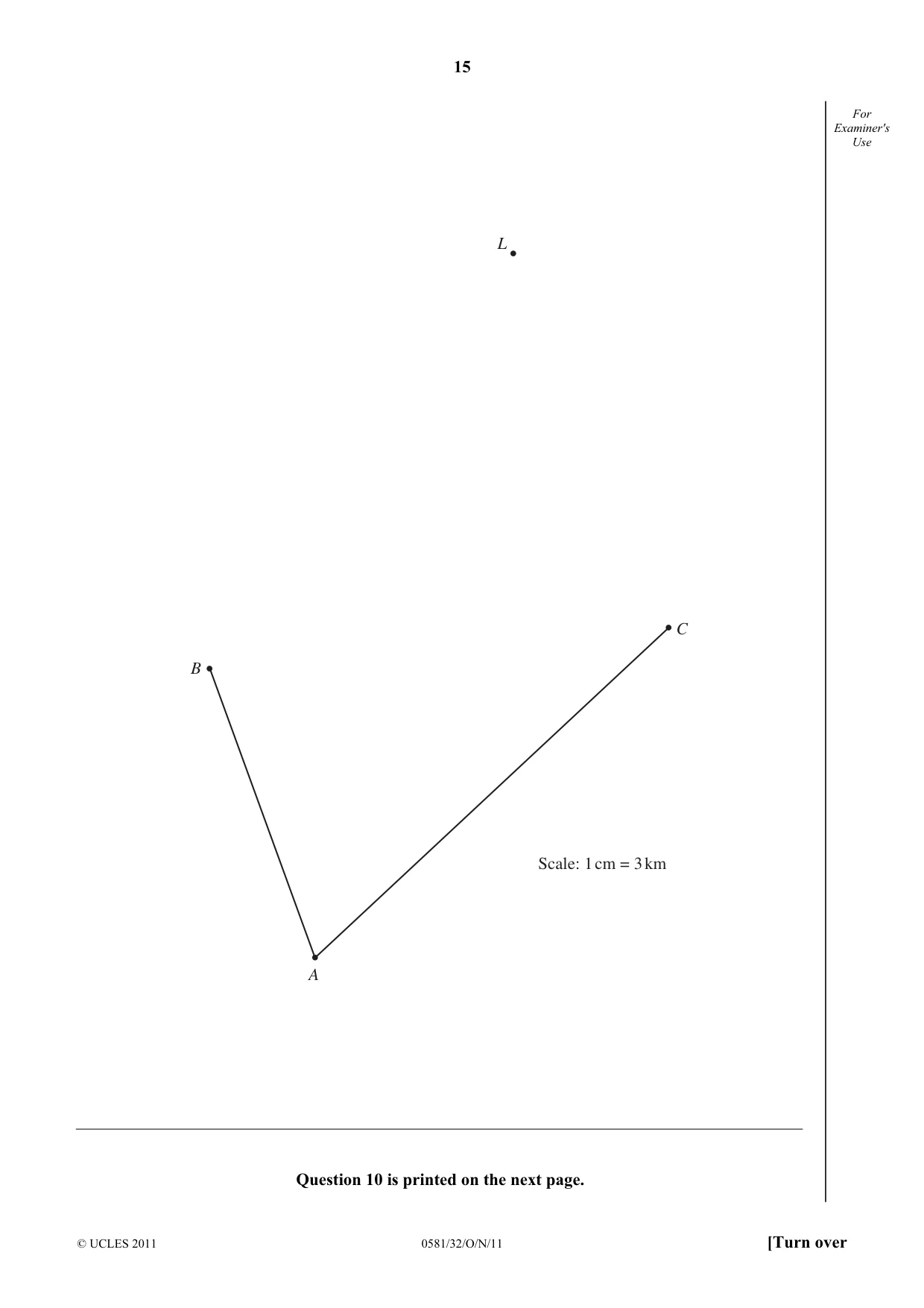 Cambridge IGCSE Mathematics (with coursework) 0581 2011 Oct/Nov Paper 3 · Variant 2 question paper, page 15 of 16