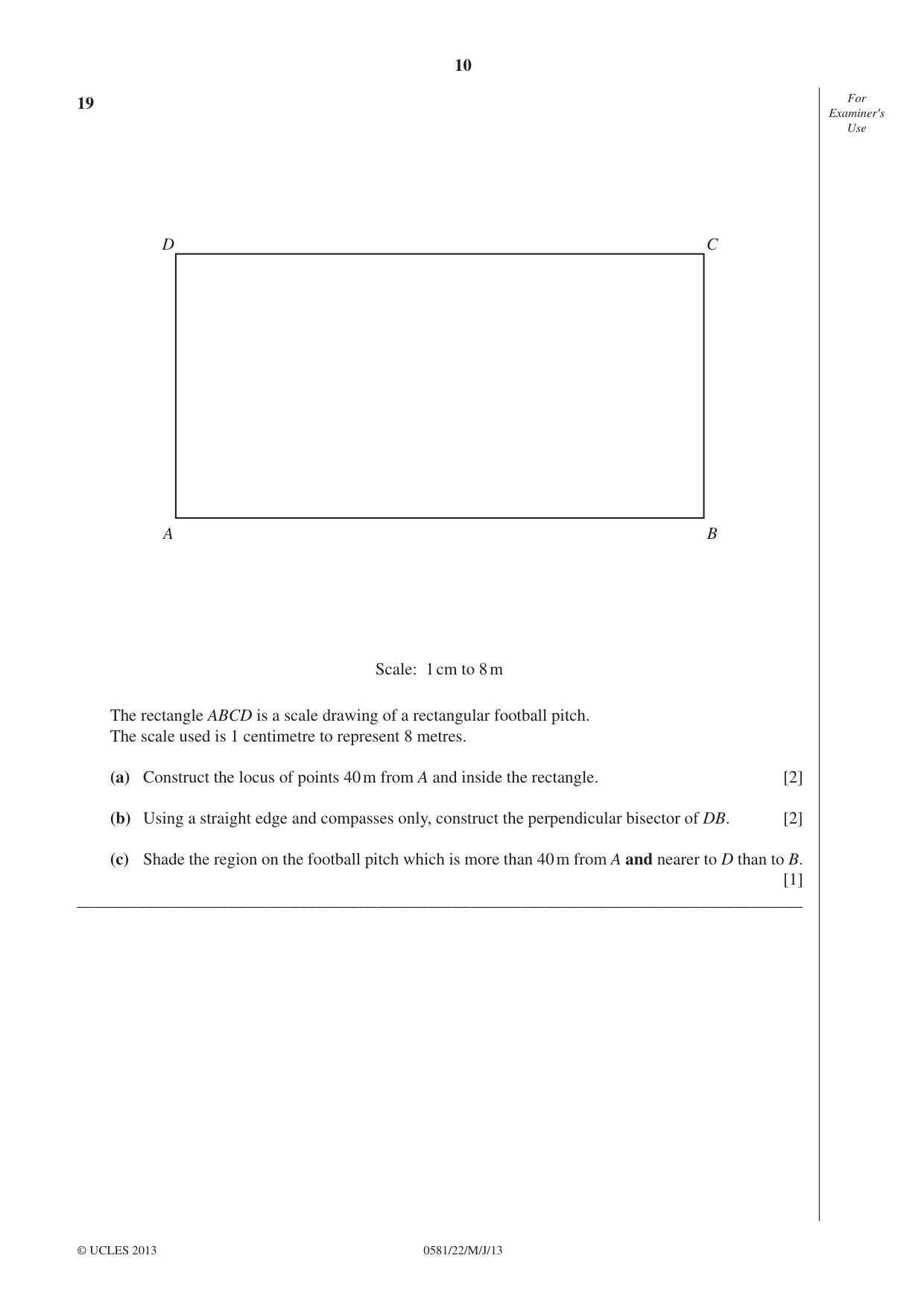 Cambridge IGCSE Mathematics (with coursework) 0581 2013 May/June Paper 2 · Variant 2 question paper, page 10 of 12