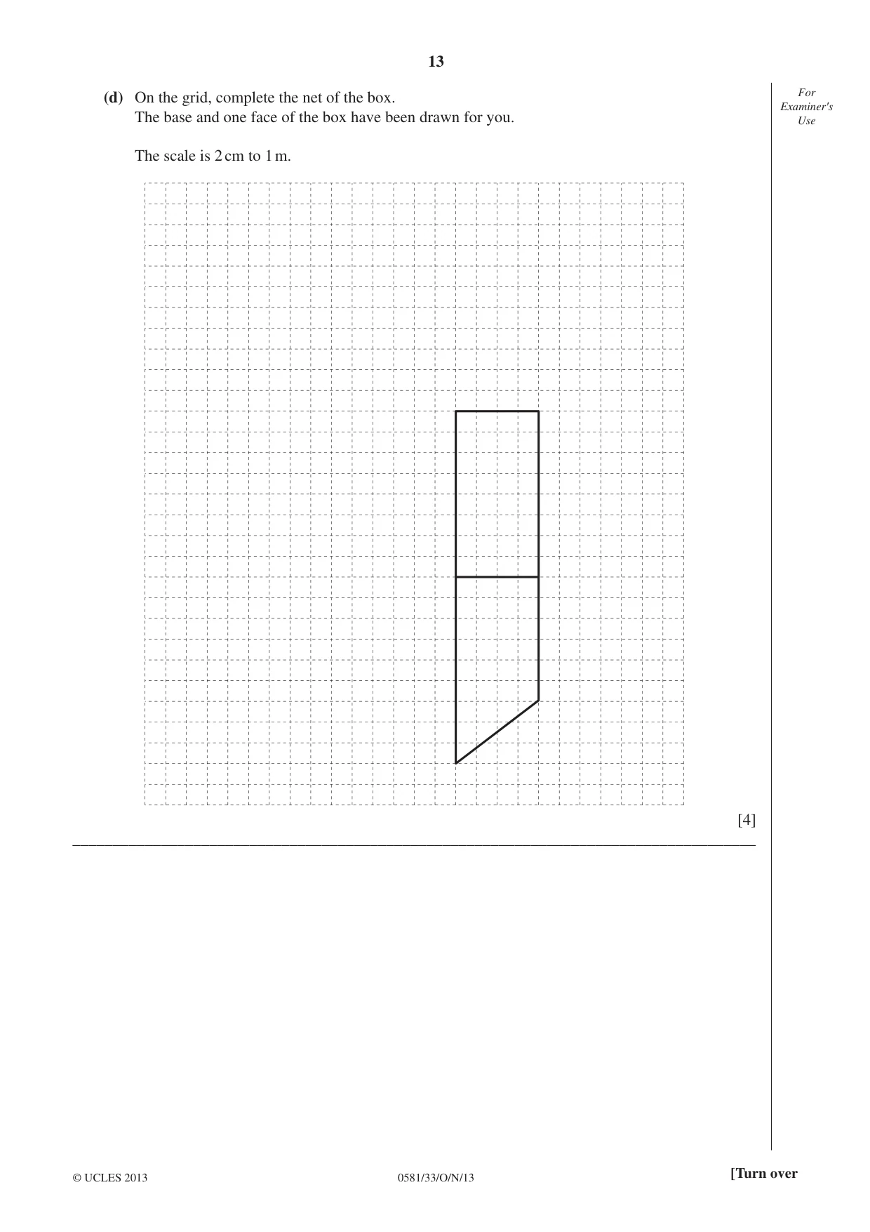 Cambridge IGCSE Mathematics (with coursework) 0581 2013 Oct/Nov Paper 3 · Variant 3 question paper, page 13 of 16