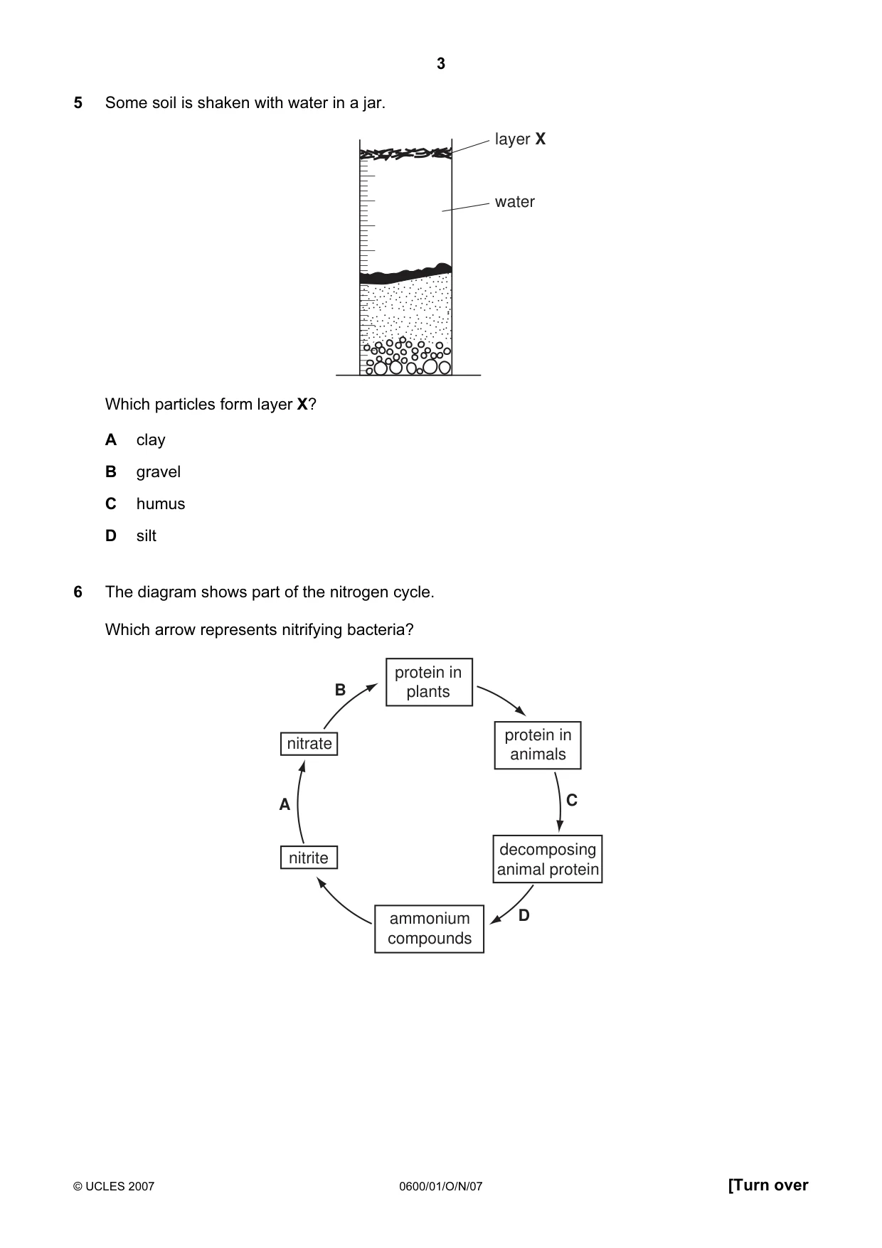 Cambridge IGCSE Agriculture 0600 2007 Oct/Nov Paper 1 · Variant 1 question paper, page 3 of 20