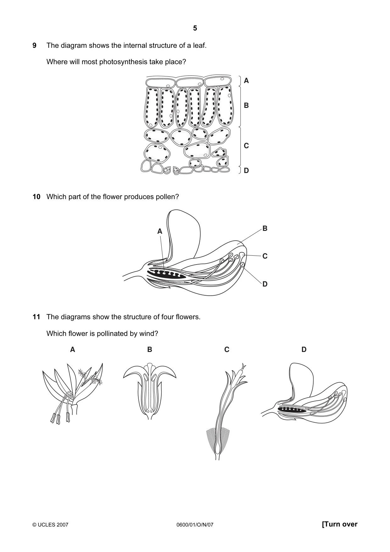 Cambridge IGCSE Agriculture 0600 2007 Oct/Nov Paper 1 · Variant 1 question paper, page 5 of 20