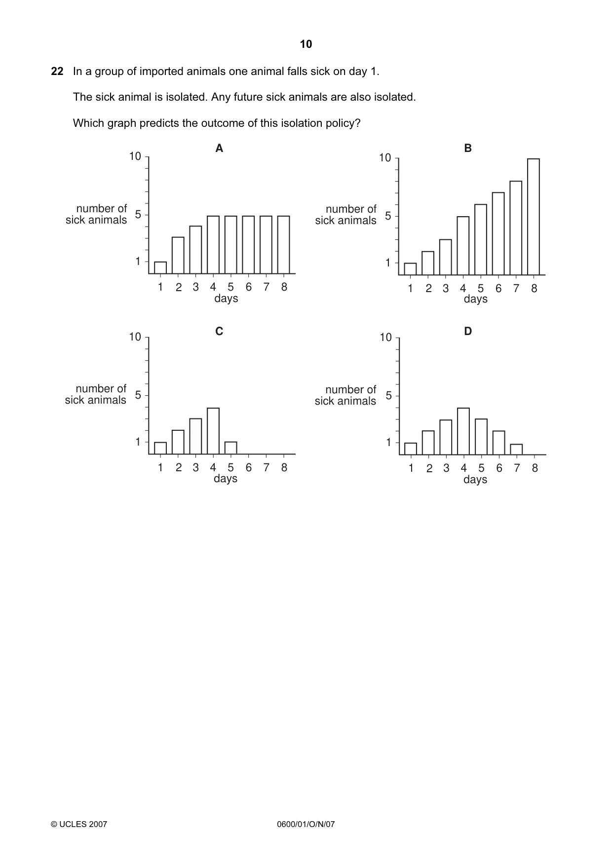 Cambridge IGCSE Agriculture 0600 2007 Oct/Nov Paper 1 · Variant 1 question paper, page 10 of 20