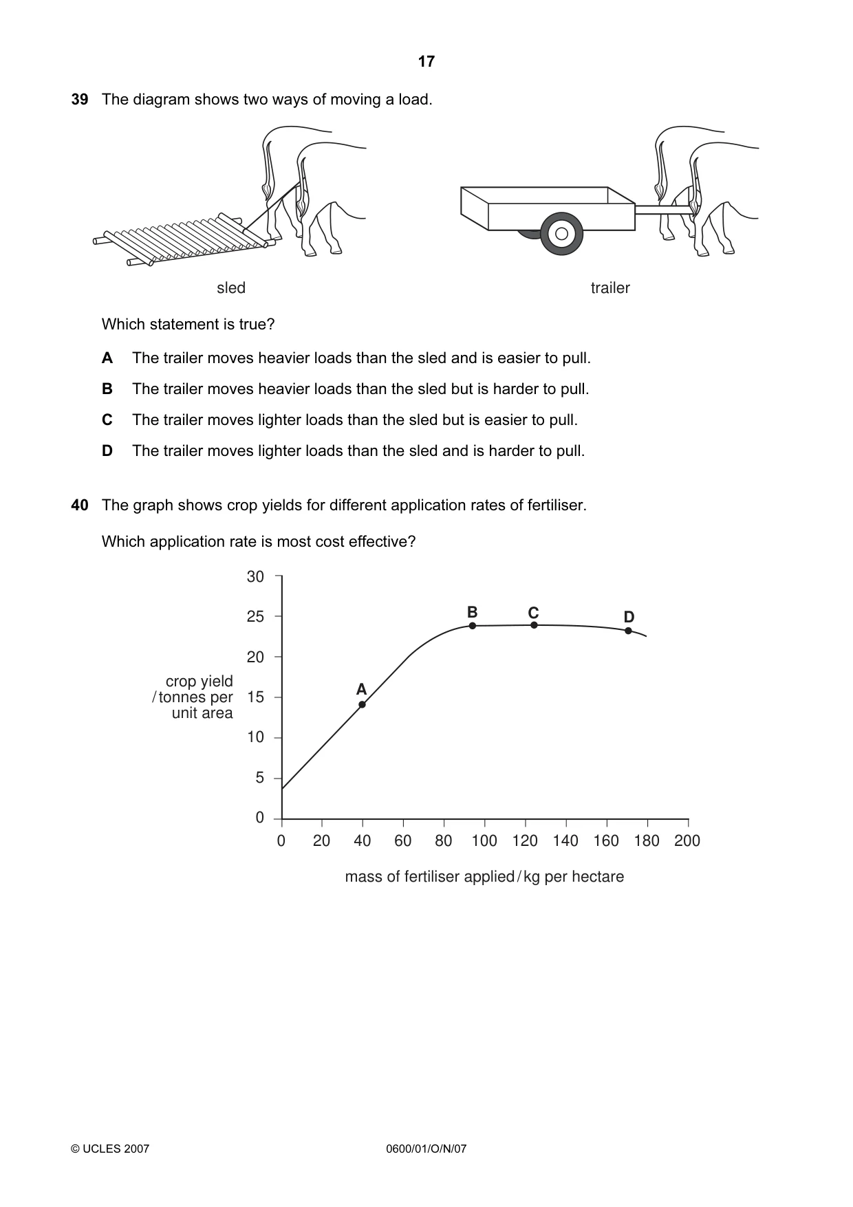 Cambridge IGCSE Agriculture 0600 2007 Oct/Nov Paper 1 · Variant 1 question paper, page 17 of 20