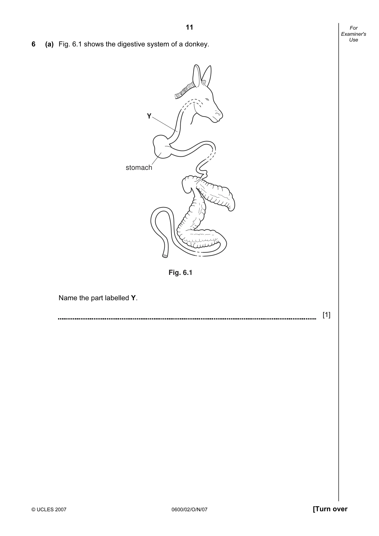 Cambridge IGCSE Agriculture 0600 2007 Oct/Nov Paper 2 · Variant 1 question paper, page 11 of 20