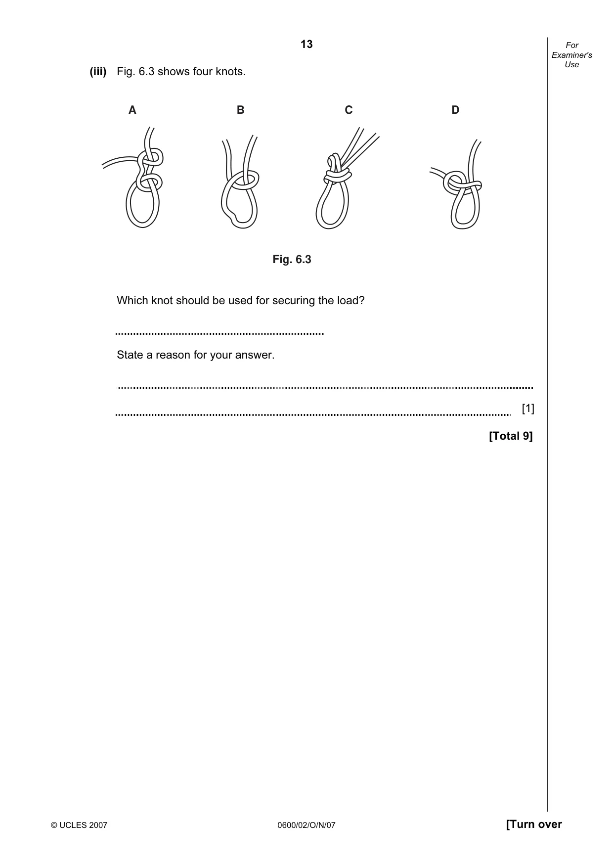 Cambridge IGCSE Agriculture 0600 2007 Oct/Nov Paper 2 · Variant 1 question paper, page 13 of 20