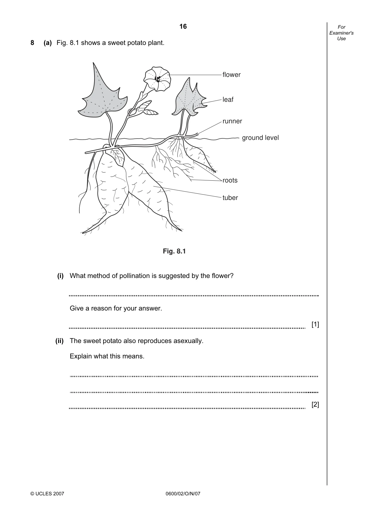 Cambridge IGCSE Agriculture 0600 2007 Oct/Nov Paper 2 · Variant 1 question paper, page 16 of 20