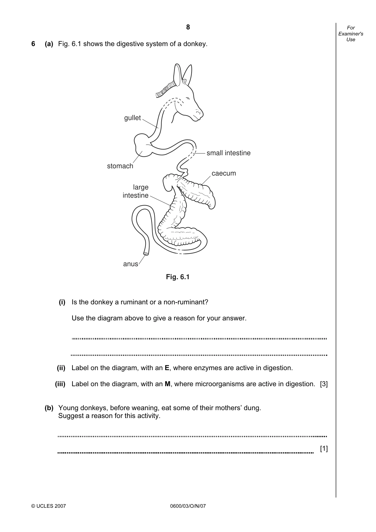 Cambridge IGCSE Agriculture 0600 2007 Oct/Nov Paper 3 · Variant 1 question paper, page 8 of 16