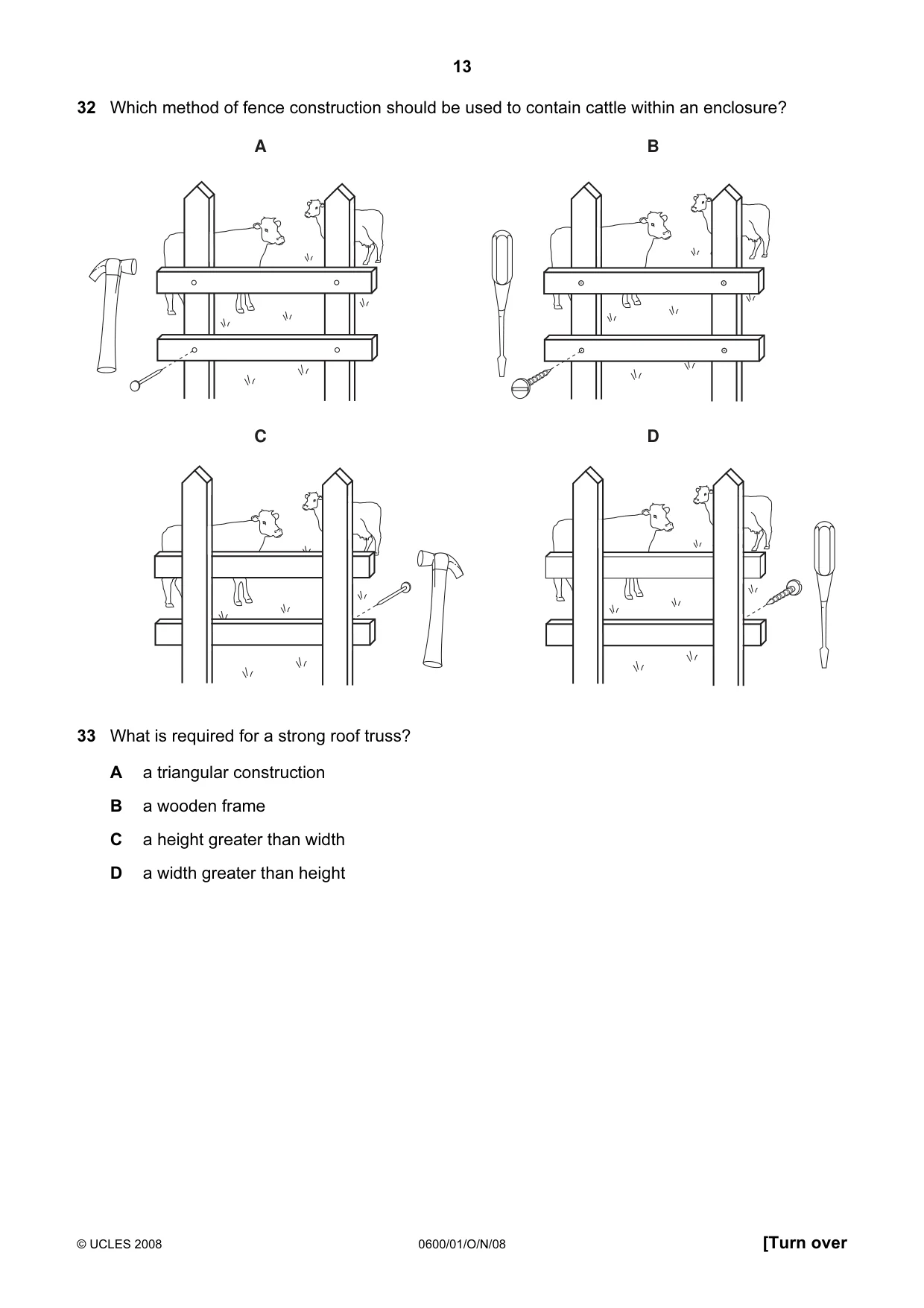 Cambridge IGCSE Agriculture 0600 2008 Oct/Nov Paper 1 · Variant 1 question paper, page 13 of 16