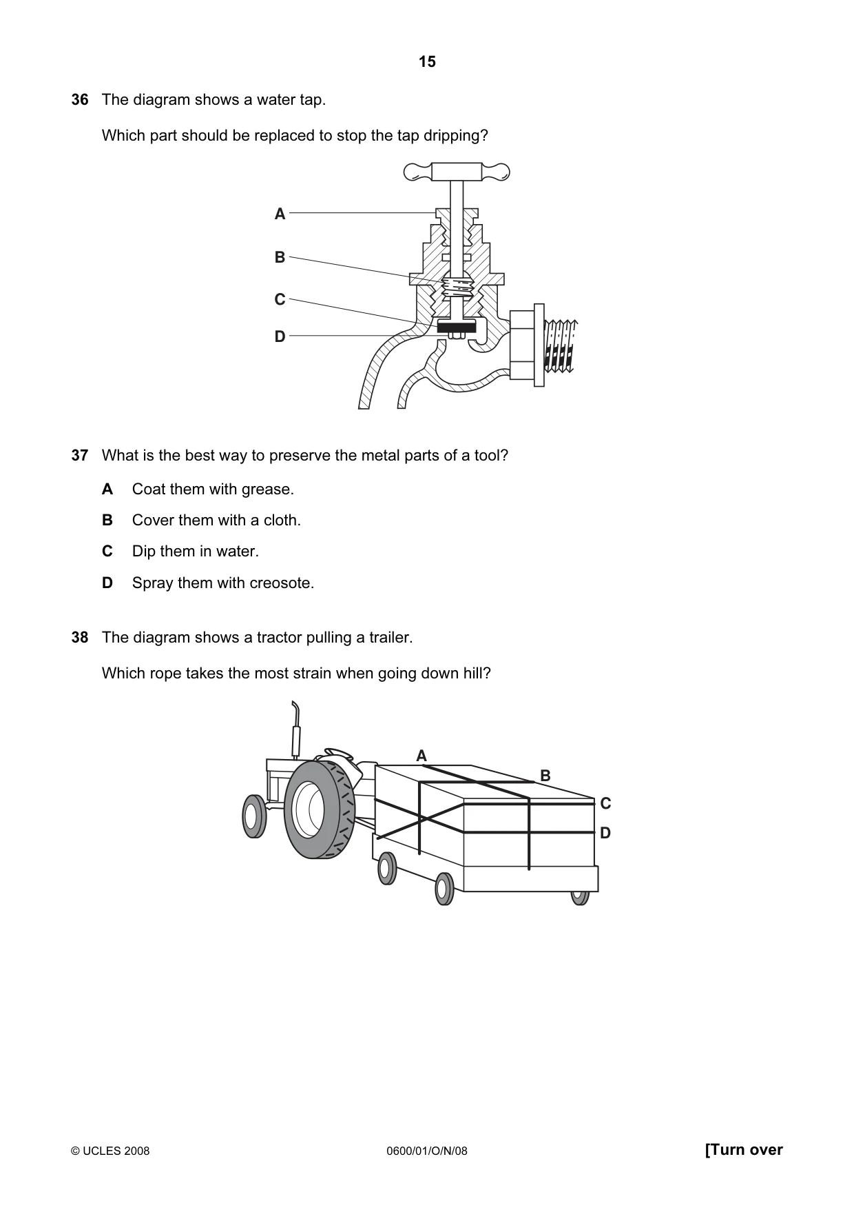 Cambridge IGCSE Agriculture 0600 2008 Oct/Nov Paper 1 · Variant 1 question paper, page 15 of 16