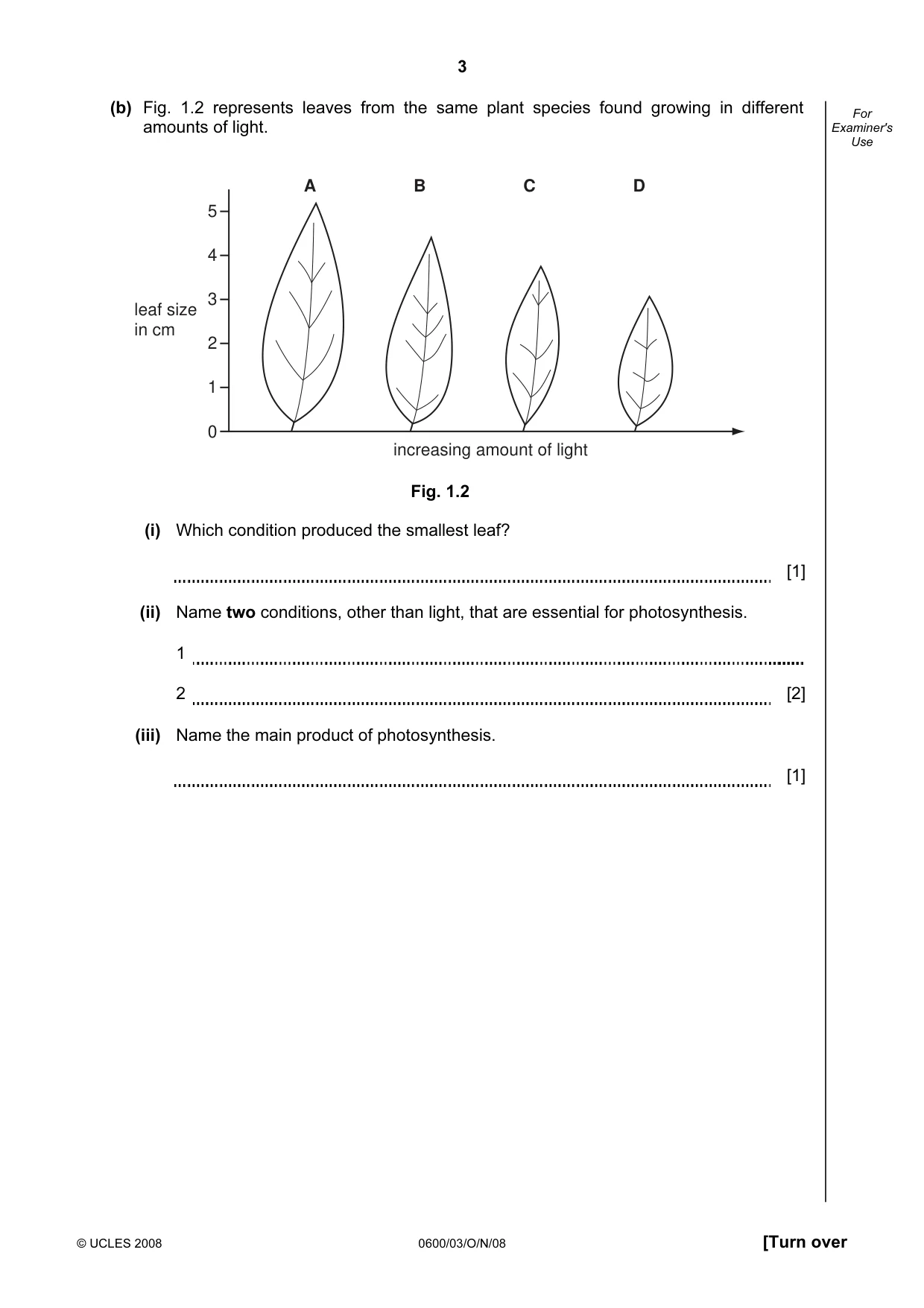 Cambridge IGCSE Agriculture 0600 2008 Oct/Nov Paper 3 · Variant 1 question paper, page 3 of 12