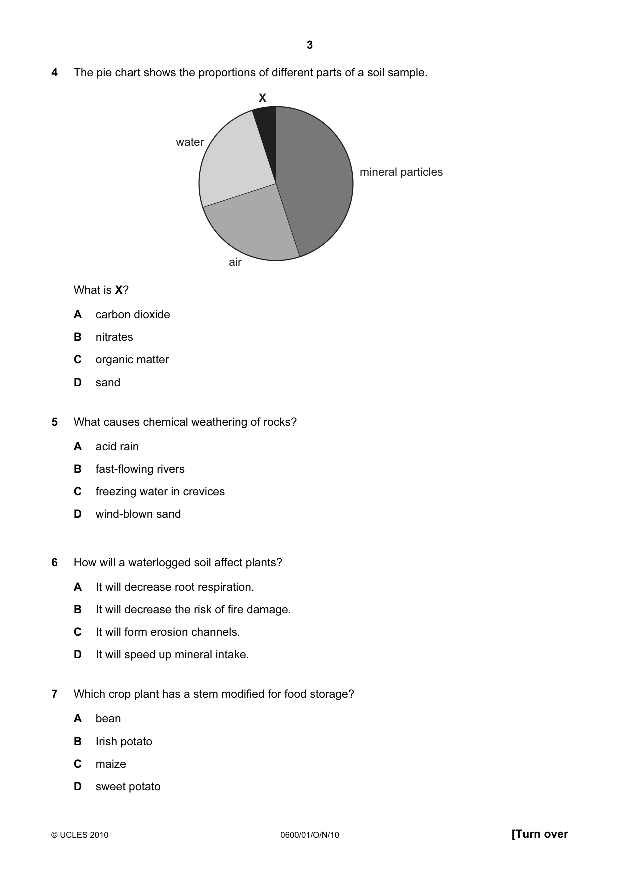 Cambridge IGCSE Agriculture 0600 2010 Oct/Nov Paper 1 · Variant 1 question paper, page 3 of 16