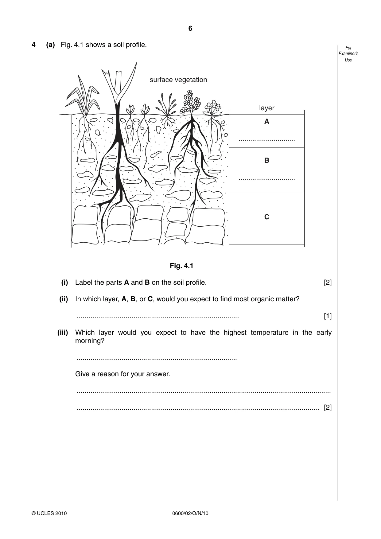 Cambridge IGCSE Agriculture 0600 2010 Oct/Nov Paper 2 · Variant 1 question paper, page 6 of 16