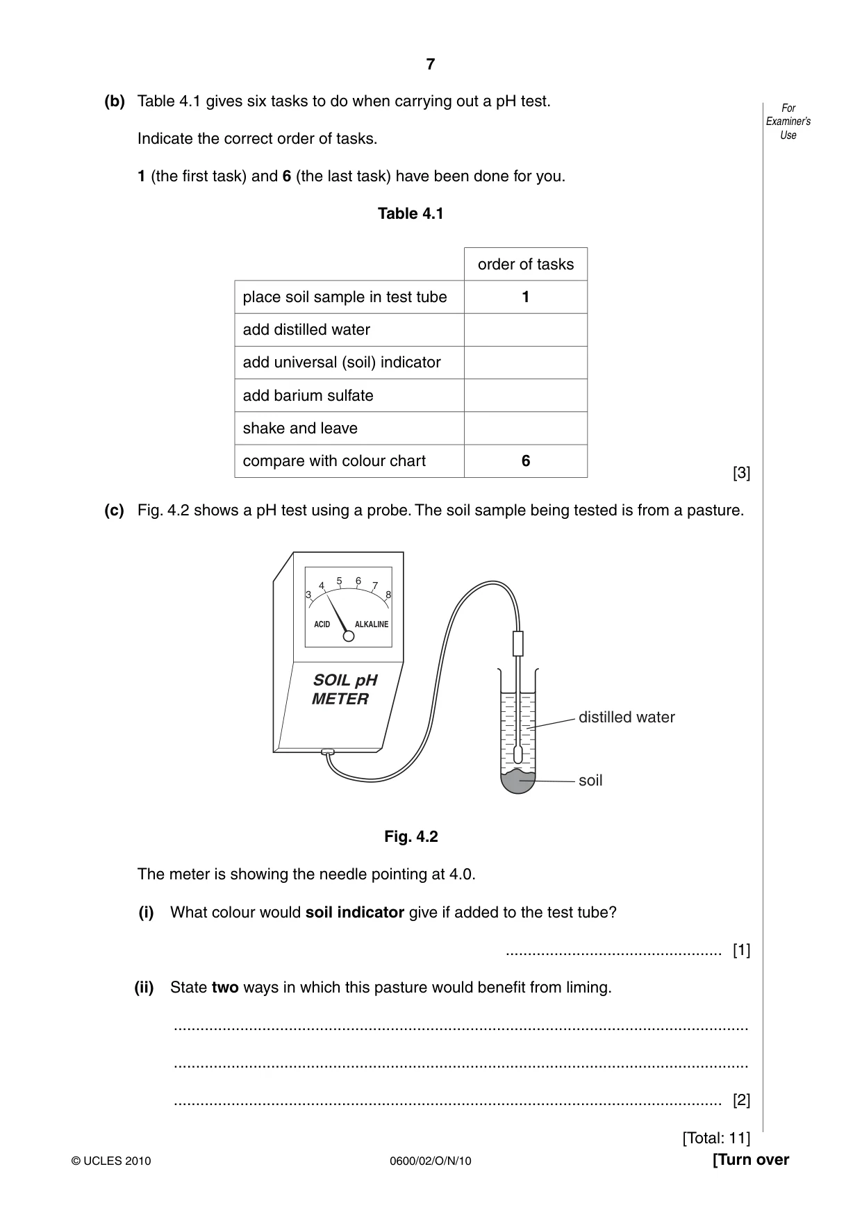 Cambridge IGCSE Agriculture 0600 2010 Oct/Nov Paper 2 · Variant 1 question paper, page 7 of 16